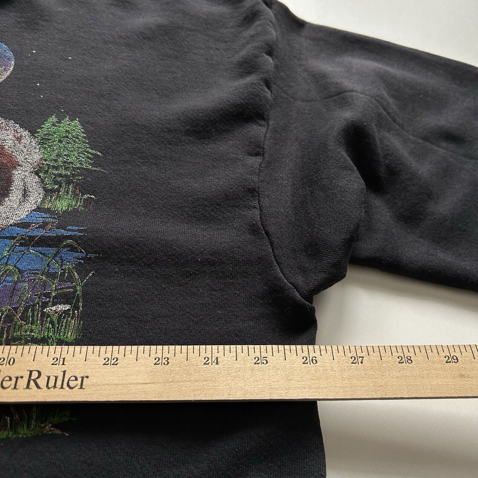 Tultex Vintage 90s Deer Nature Animal Art Crewneck 2XL Faded Black Size US XXL / EU 58 / 5 - 3 Thumbnail