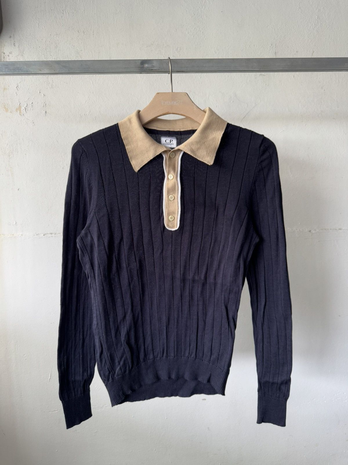 C.P. Company Vintage CP Company Knitted Button Collar Shirt Size US M / EU 48-50 / 2 - 3 Thumbnail