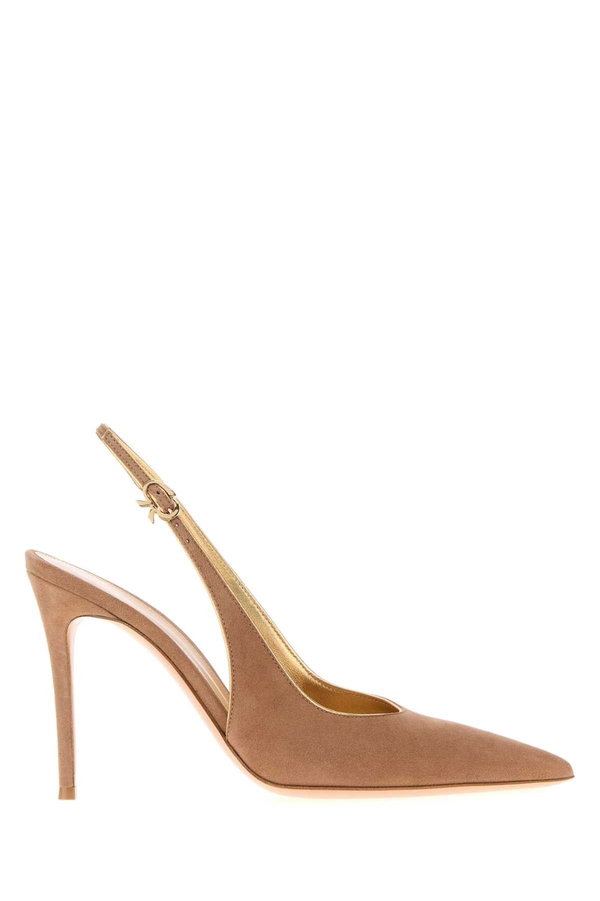 Gianvito Rossi Camel Suede Yves Pumps Size US 11 / IT 41 - 1 Thumbnail
