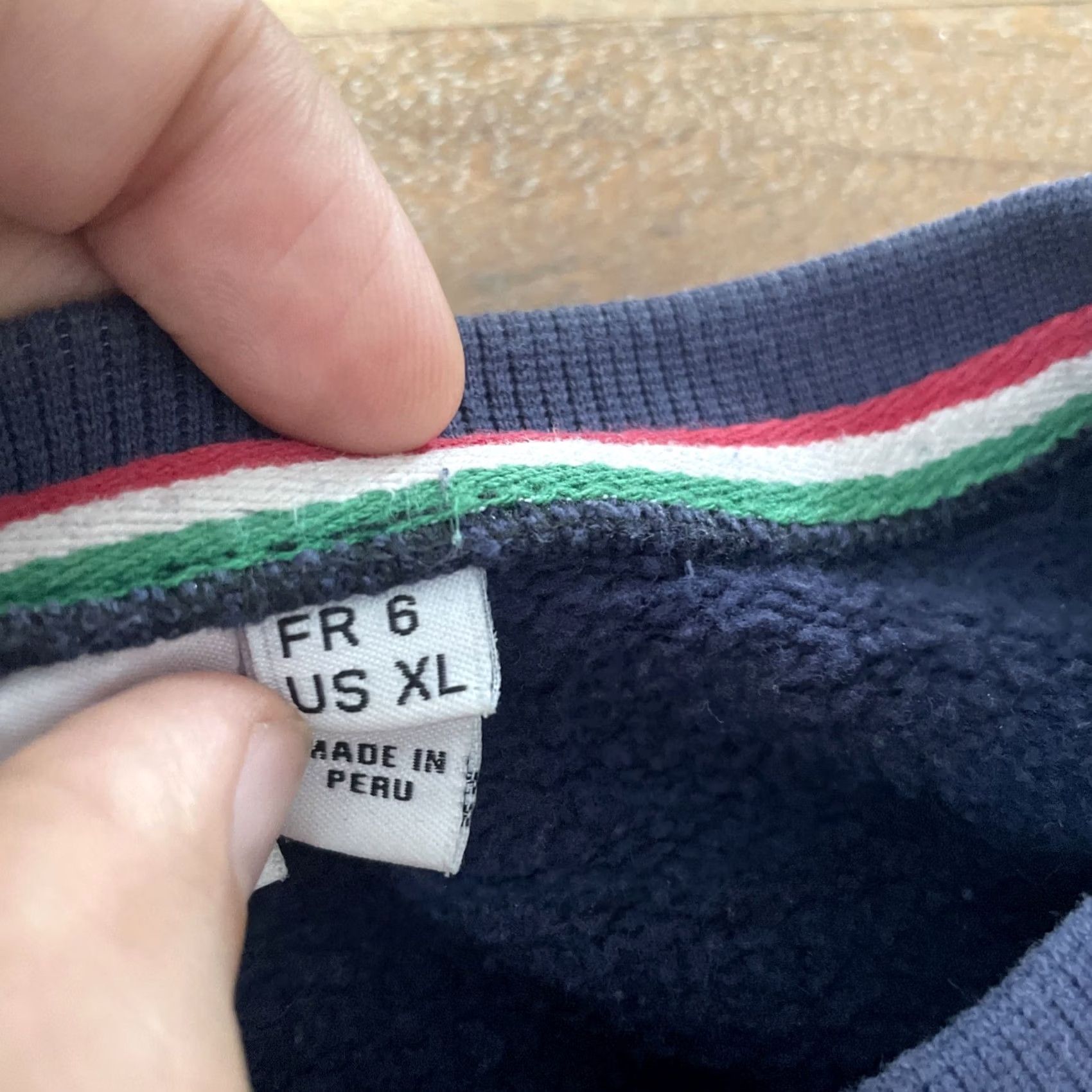 Lacoste Lacoste Sweatshirt Mens XL Navy Blue Crewneck Pullover Big Croc Embroidered Logo Sweatshirt Mens XL Navy Blue Crewneck Pullover Embroidered Logo Size US XL / EU 56 / 4 - 5 Thumbnail