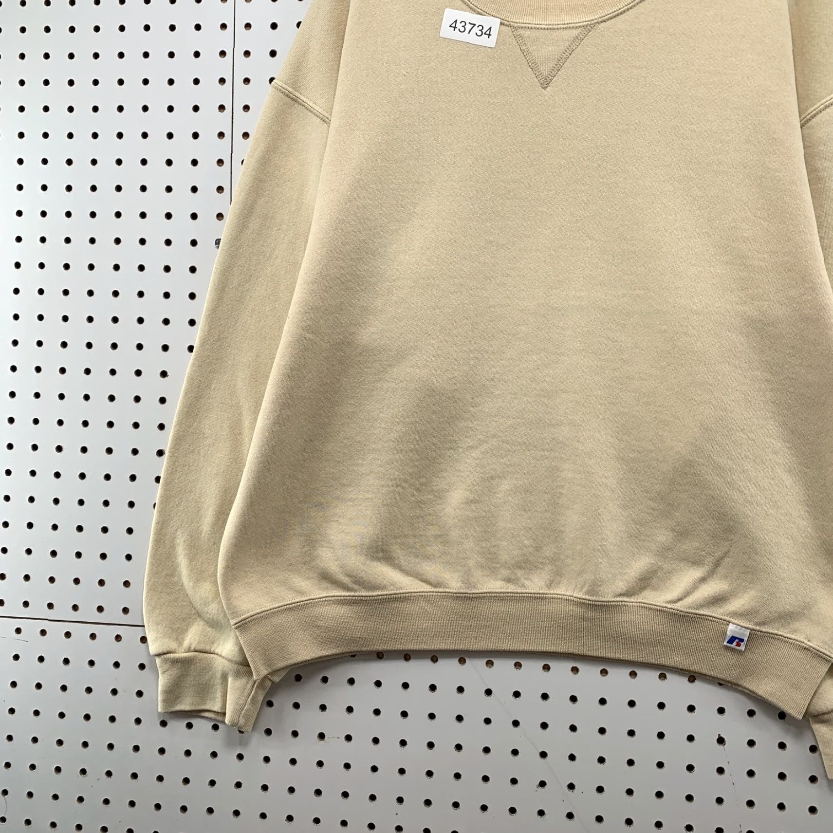 Russell Athletic VINTAGE Russell Athletic Crewneck Sweatshirt Men L Beige Dri-Power Long Sleeve 80s 90s Mens Size US L / EU 52-54 / 3 - 3 Thumbnail