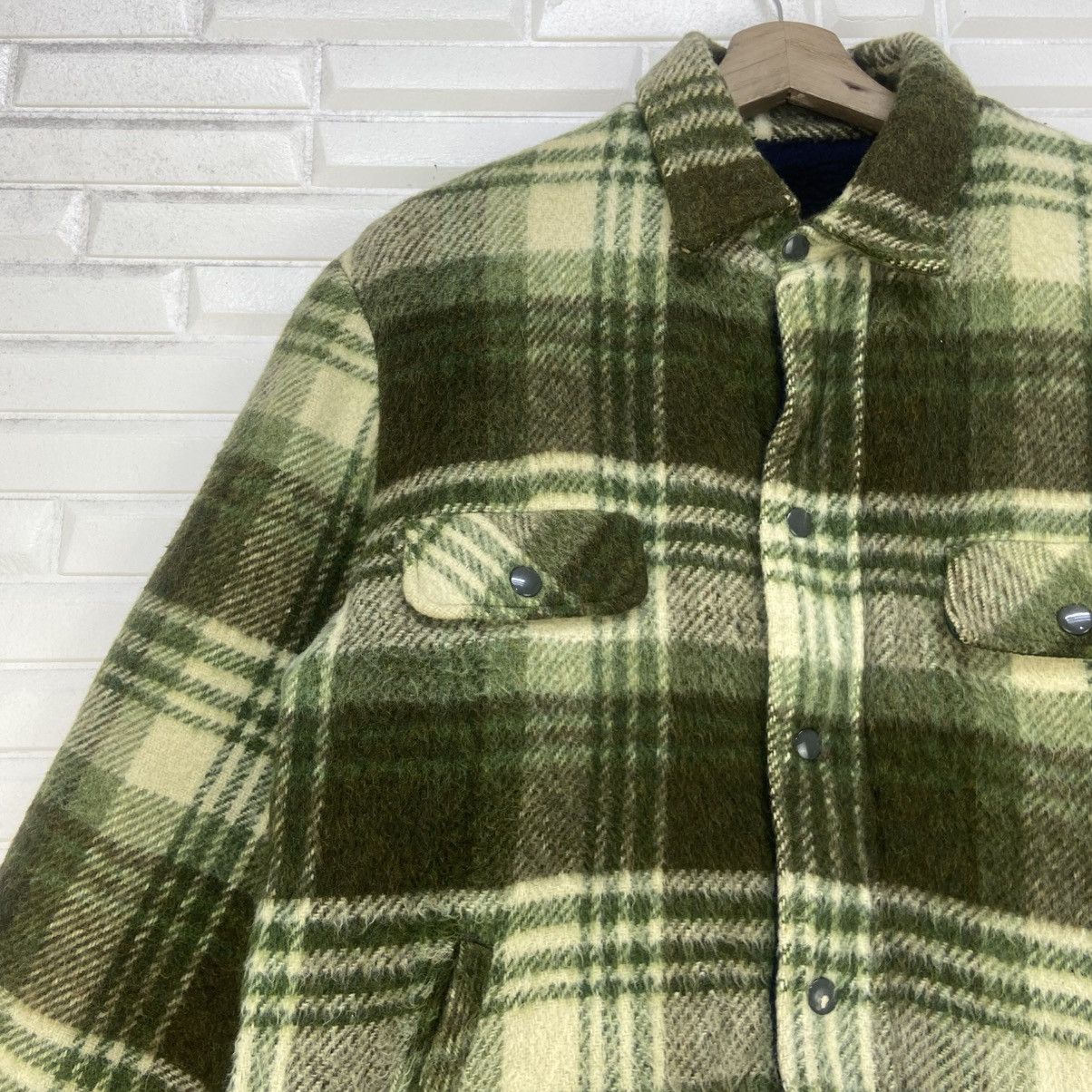Towncraft Vintage 70s Towncraft Penneys Sherpa Mohair Plaid Jacket Size US M / EU 48-50 / 2 - 7 Thumbnail