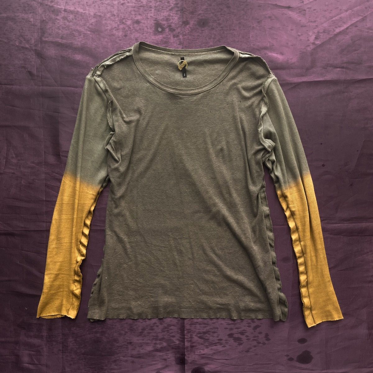 SIVA SÏVA khaki and orange gradient longsleeve Size US M / EU 48-50 / 2 - 2 Thumbnail