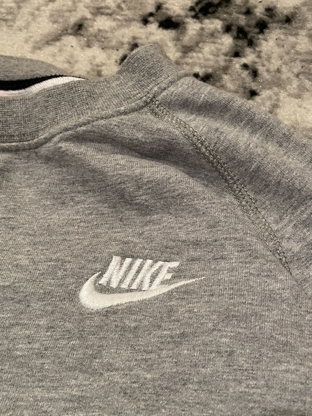 Nike × Vintage Nike Sweater Vintage Small Swoosh Grey Xl Size Streetwear Size US XL / EU 56 / 4 - 5 Thumbnail