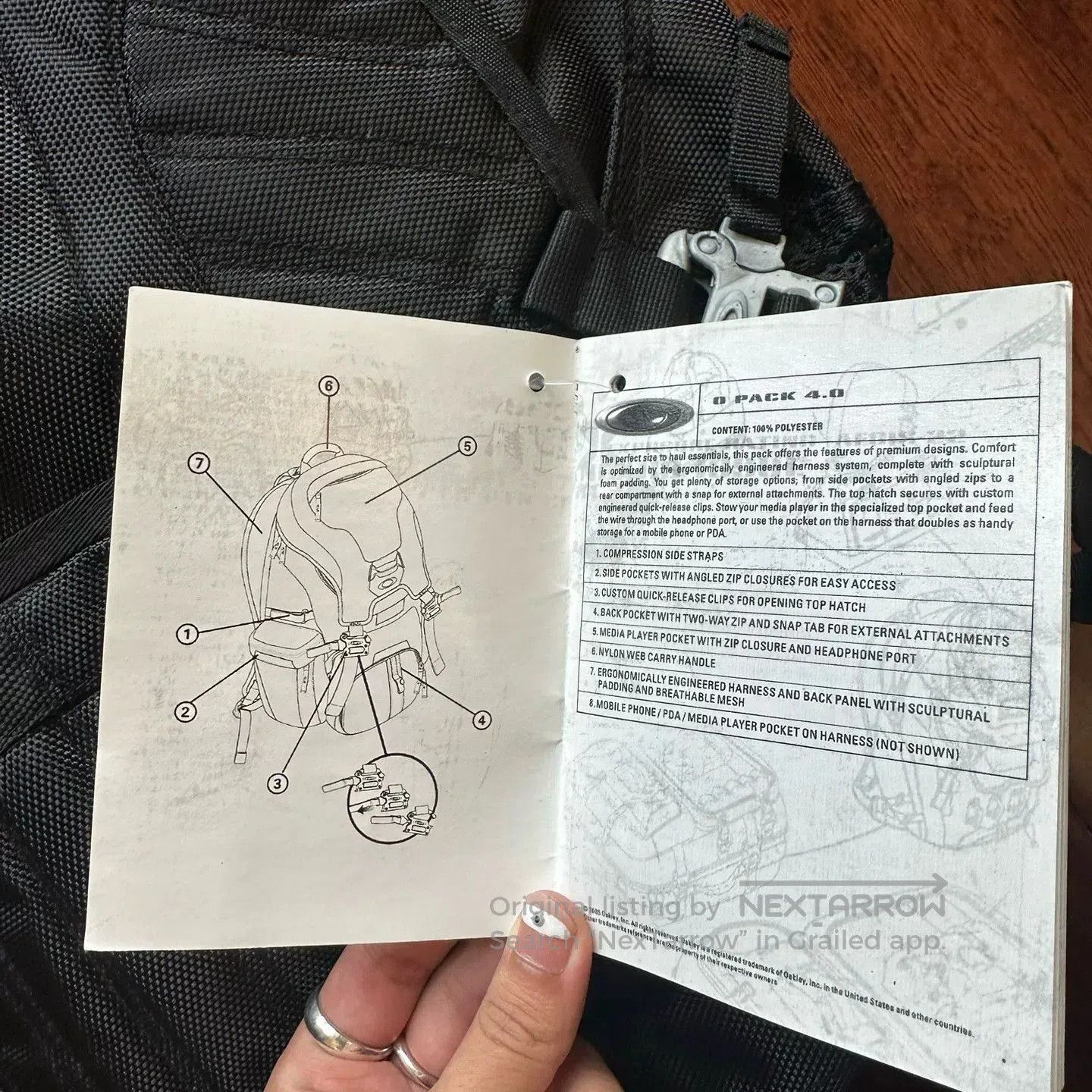 Vintage Vintage Oakley Tactical Backpack Archive. Size ONE SIZE - 3 Thumbnail