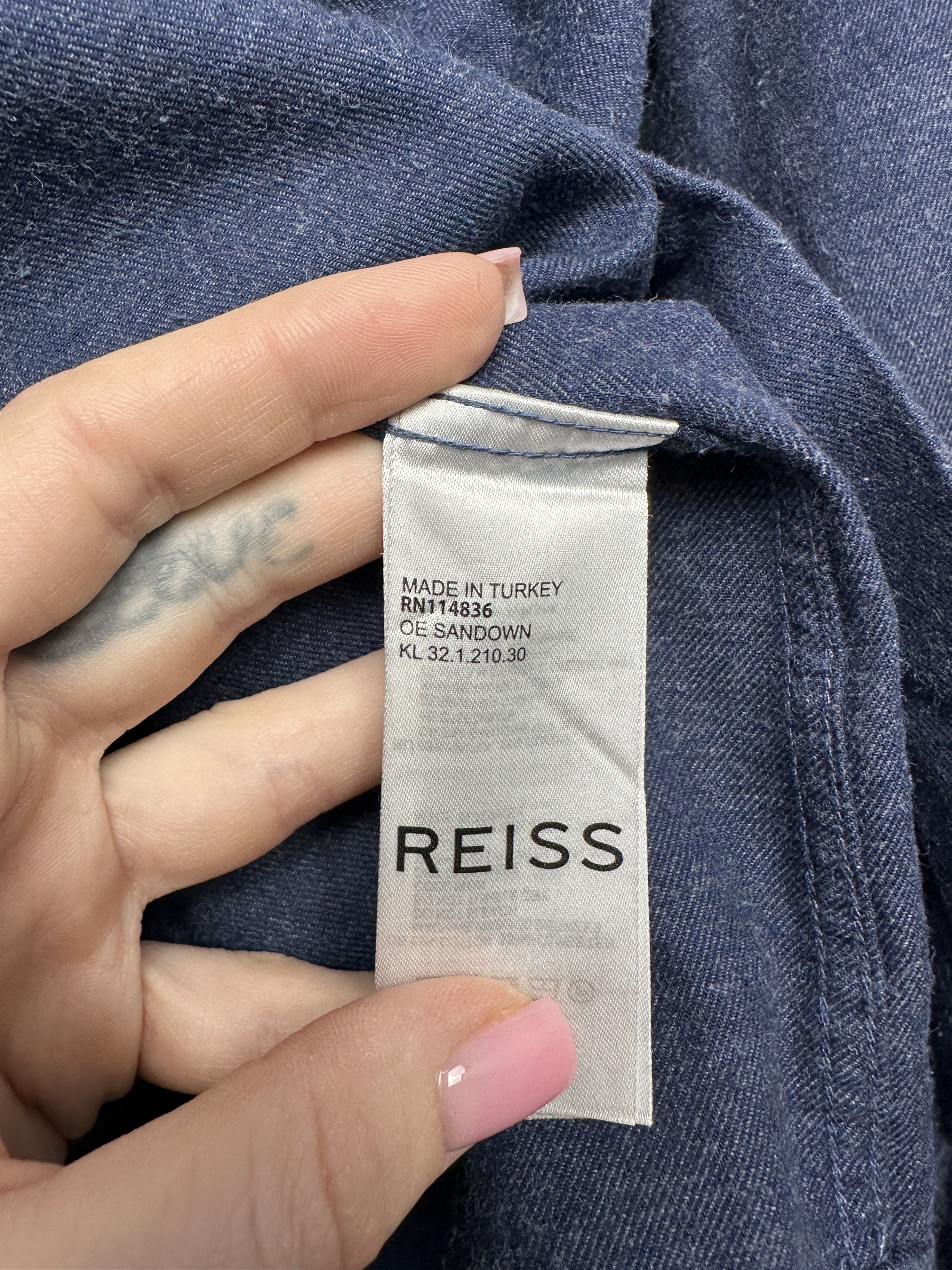 Reiss Reiss Mens Long Sleeve Shirt Slim Fit Size US L / EU 52-54 / 3 - 4 Thumbnail