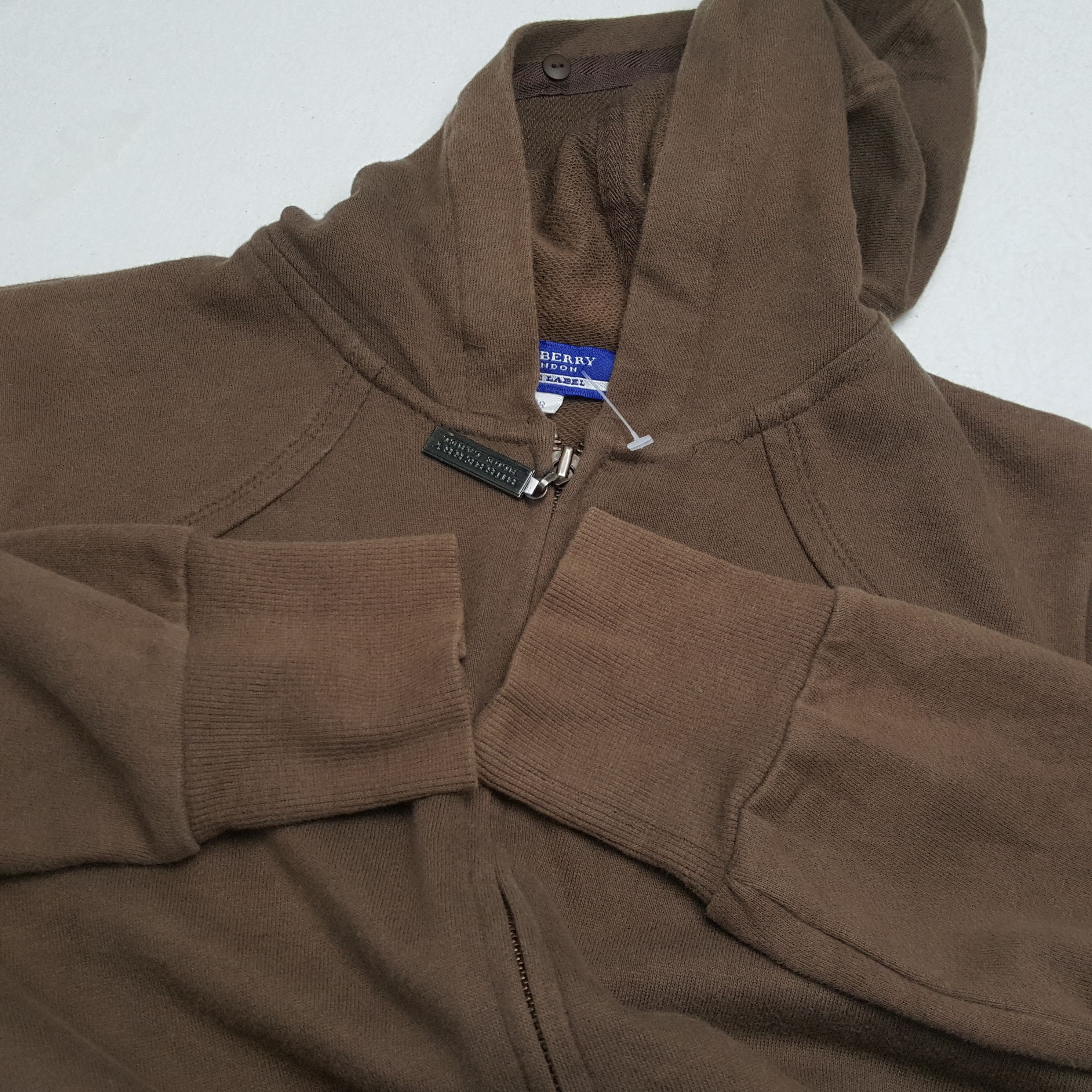Burberry × Vintage BURBERRY LONDON BLUE LABEL Custom Art Zipper Hoodies Size US XS / EU 42 / 0 - 9 Thumbnail