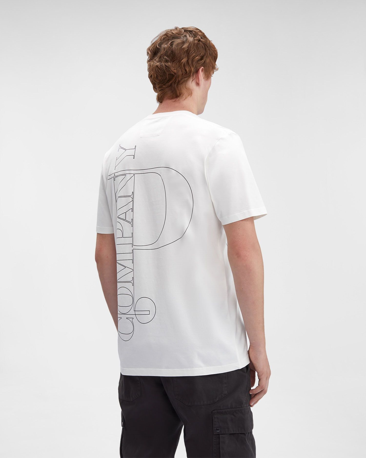 C.P. Company o1y1224 Logo Crewneck T-Shirt in White Size US XL / EU 56 / 4 - 3 Thumbnail