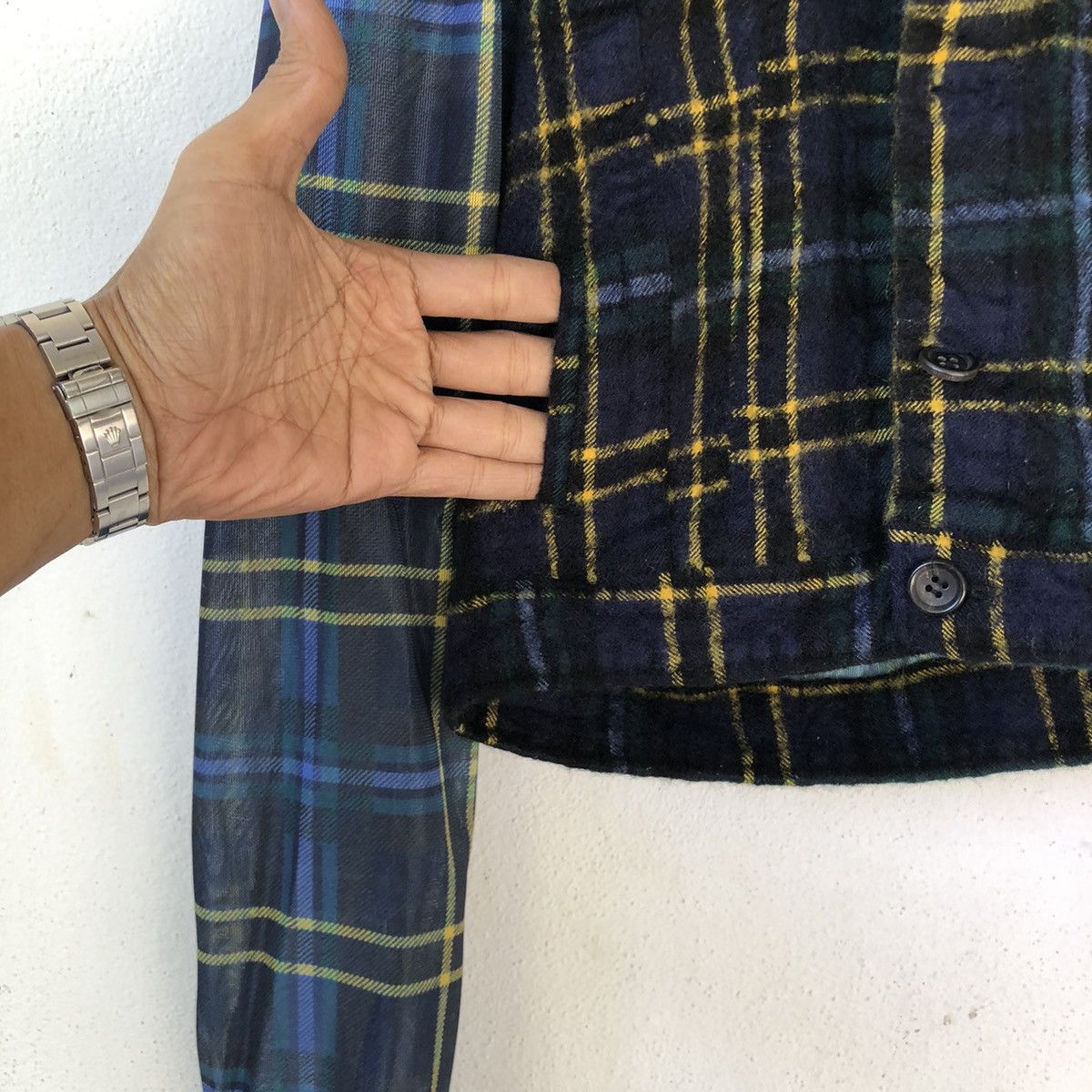 Comme des Garcons vintage Comme des Garcons Archive Hybrid Tartan Jacket Size M / US 6-8 / IT 42-44 - 13 Thumbnail