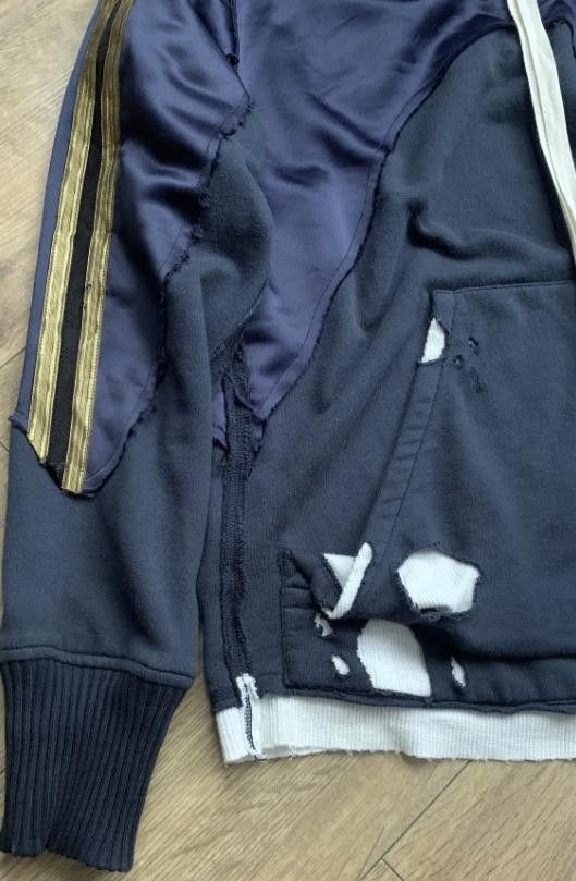 Greg Lauren GREG LAUREN Satin Hi-Tech Navy Hoodie Navy 1 Size US S / EU 44-46 / 1 - 4 Thumbnail