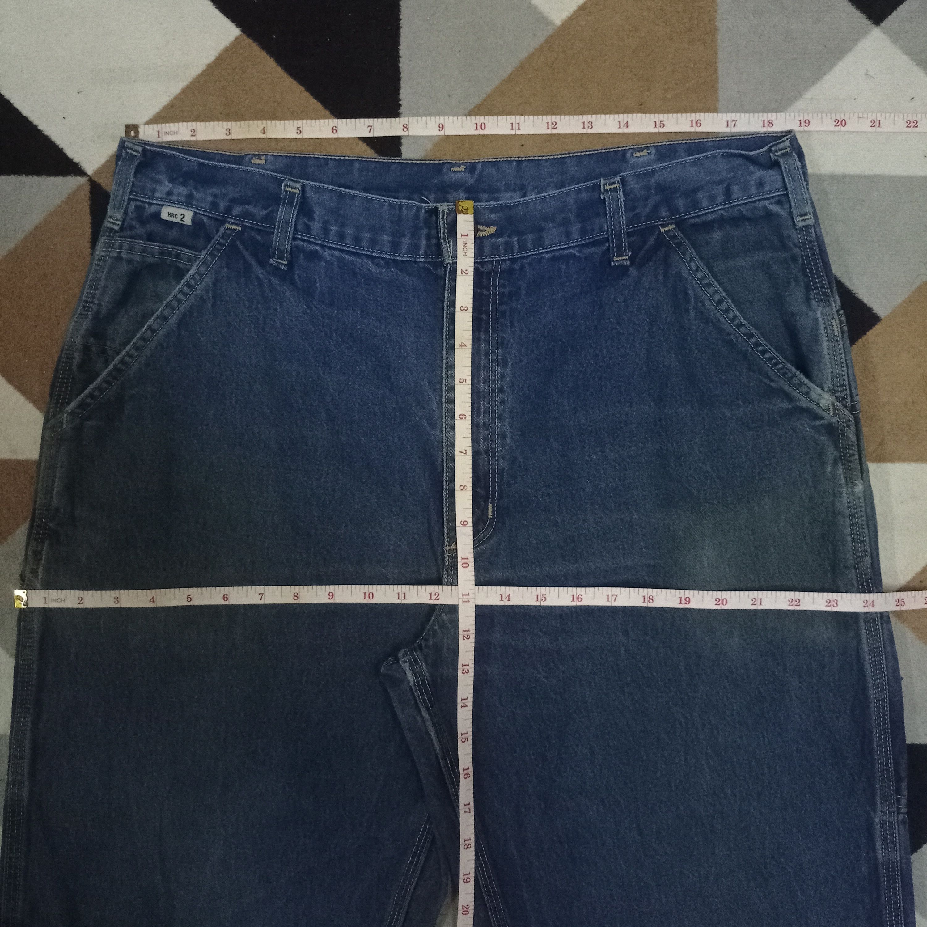 Carhartt Vintage Carhartt Blue Wash Baggy Carpenter Denim Size US 37 - 10 Thumbnail
