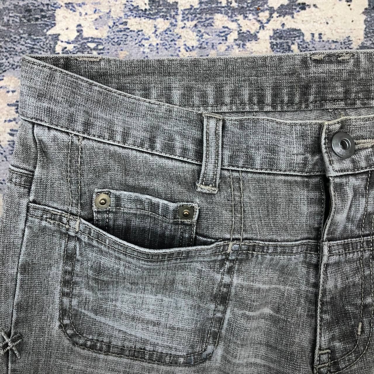 Designer P157 PAO DE LO VTG FLARED JEANS Size 31" - 7 Thumbnail