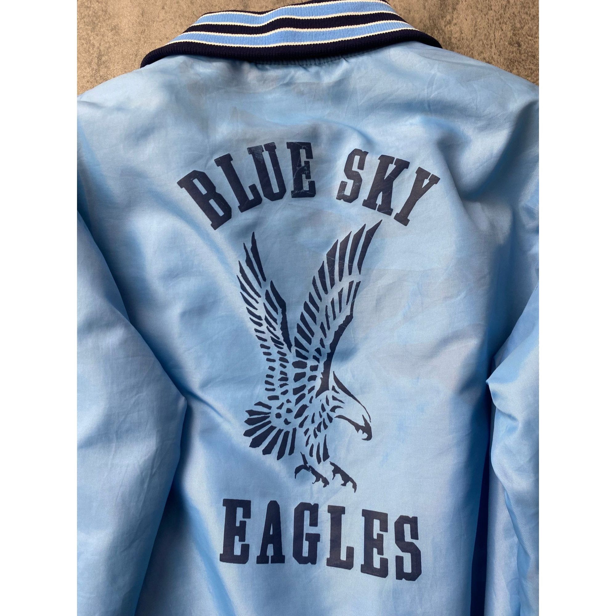 Vintage Vintage Blue Sky Eagles Jacket Snap On Coat Size US S / EU 44-46 / 1 - 4 Thumbnail