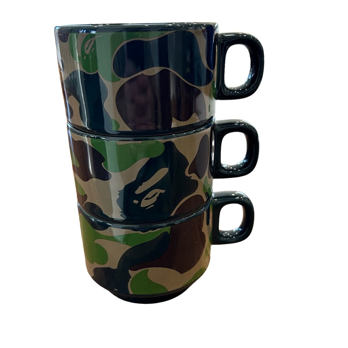 image of Bape Abc Camo Stacking Mug Set, Men's