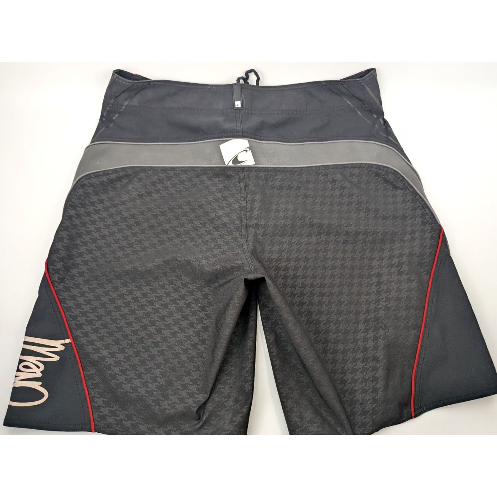 O'Neill O’Neill Board Shorts Mens 36 Black Houndstooth Performance Surf Short Size US 36 / EU 52 - 5 Thumbnail