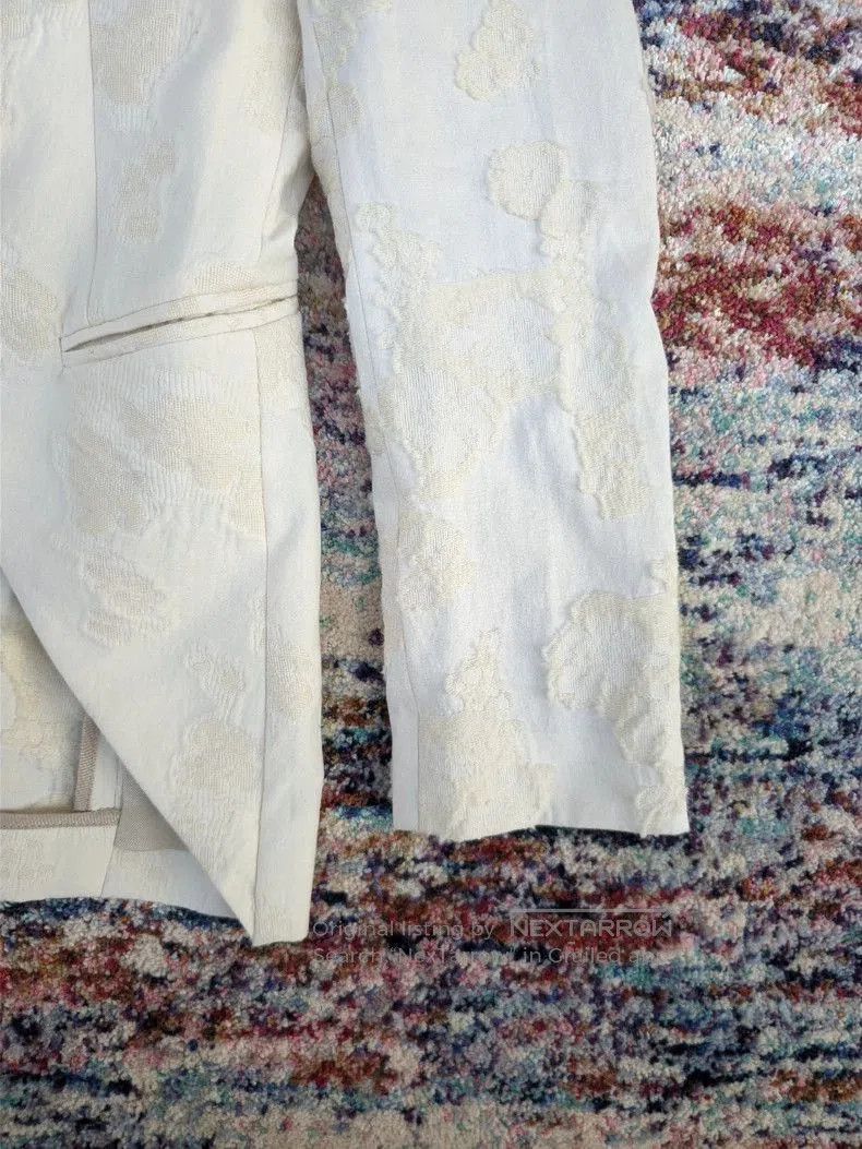 Ann Demeulemeester Ann Demeulemeester Embroidered Wool Blazer. Size US M / EU 48-50 / 2 - 4 Thumbnail