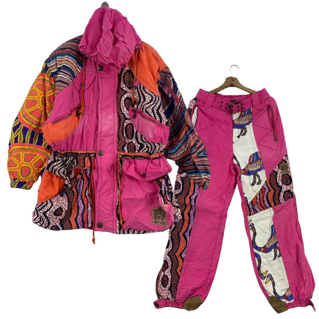 image of Jimmy Pike_ Desert Design Pop Art Overprint Hooded Winter, Men's (Size 28)