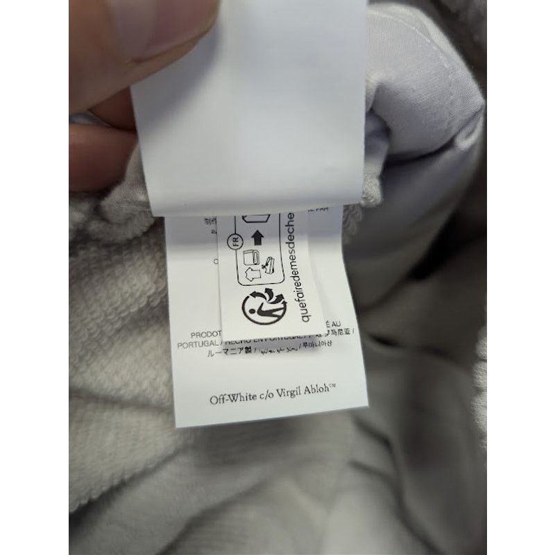 Off-White o1rshd1 OW Sweatpants in Light Stone / Black Size US 34 / EU 50 - 21 Thumbnail