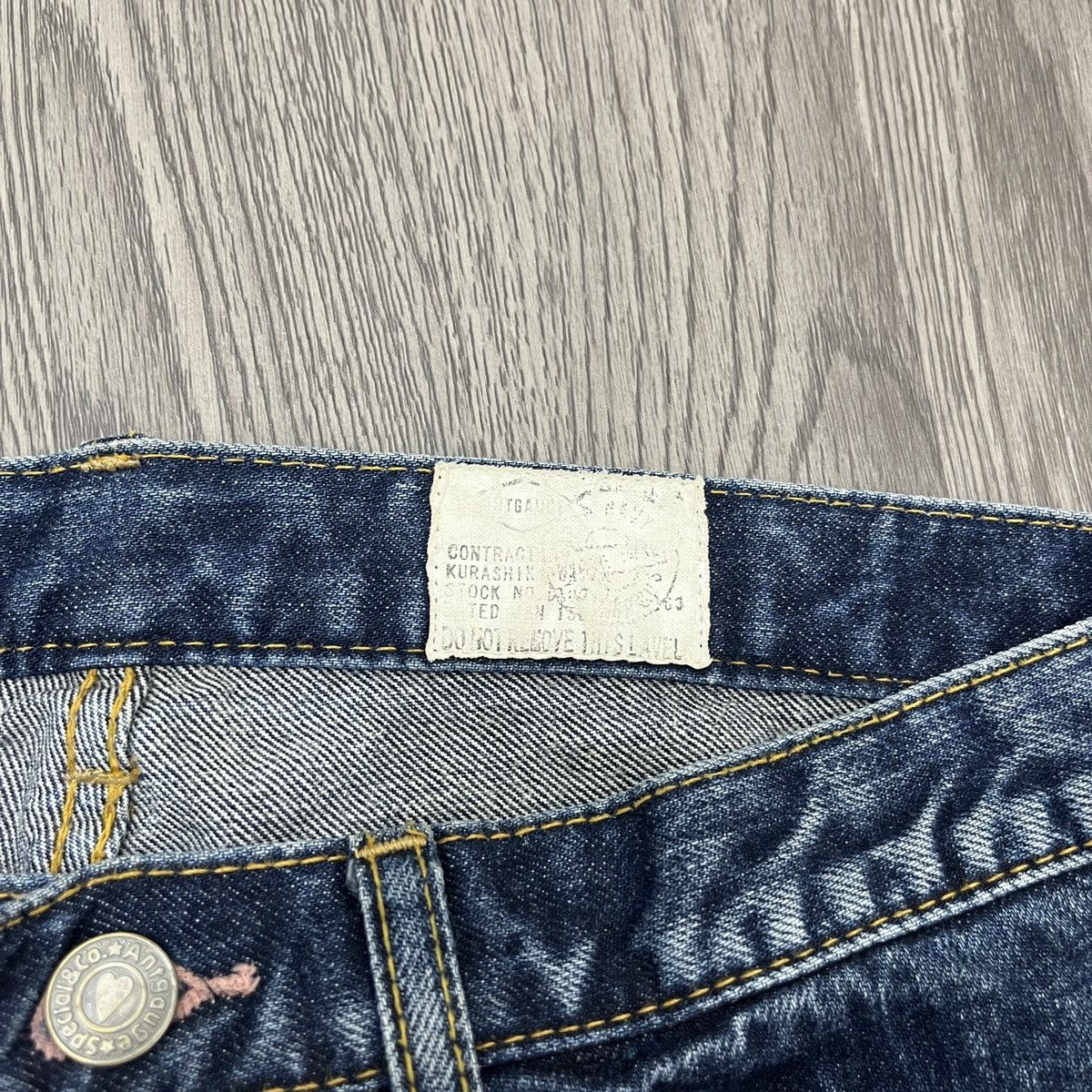 Japanese Brand Antgauge - Double Waist Distressed Patchwork Denim Ifaix Lgb Size US 27 - 18 Thumbnail