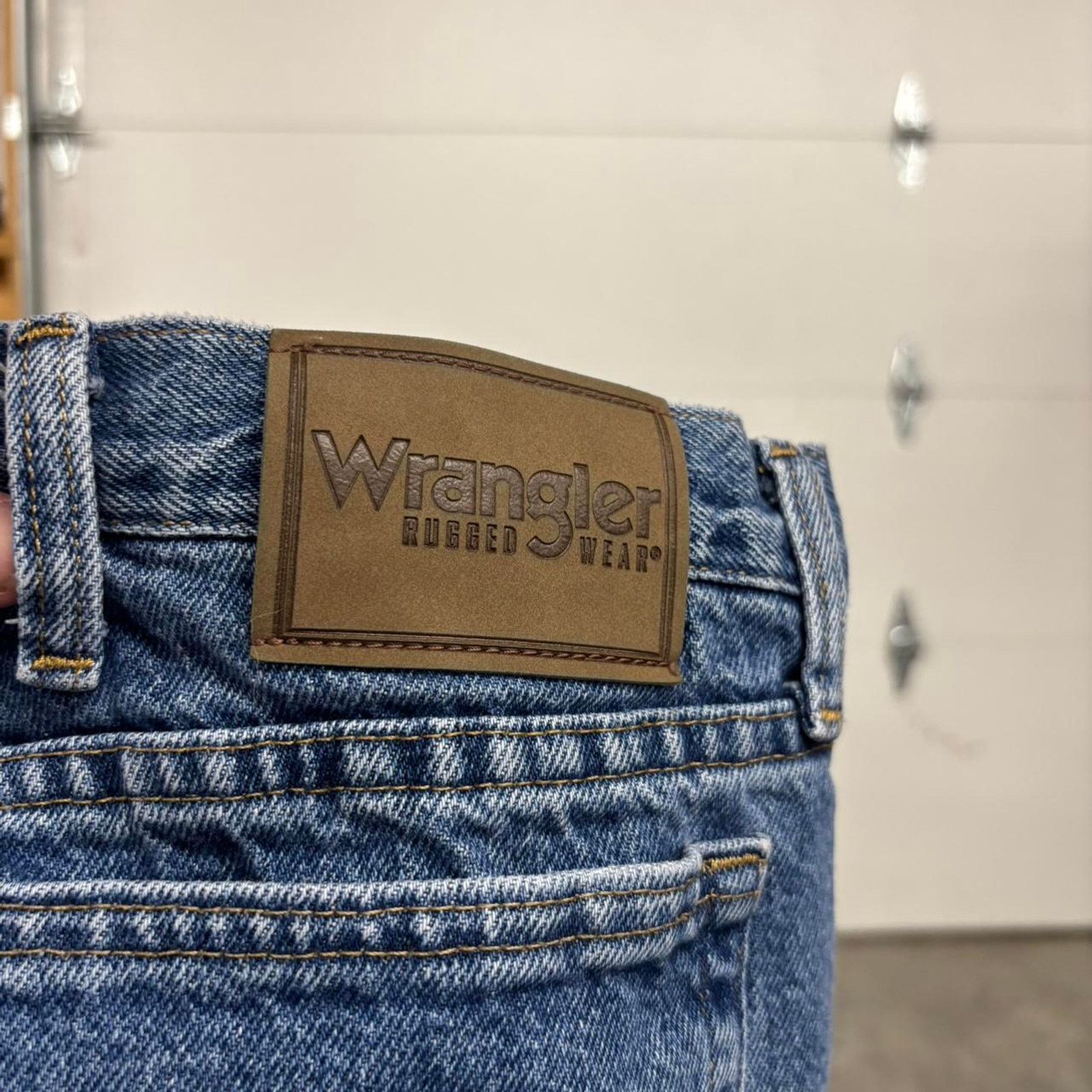 Wrangler 90s Wrangler Fleece Lined Blue Jeans Size US 42 / EU 58 - 5 Thumbnail
