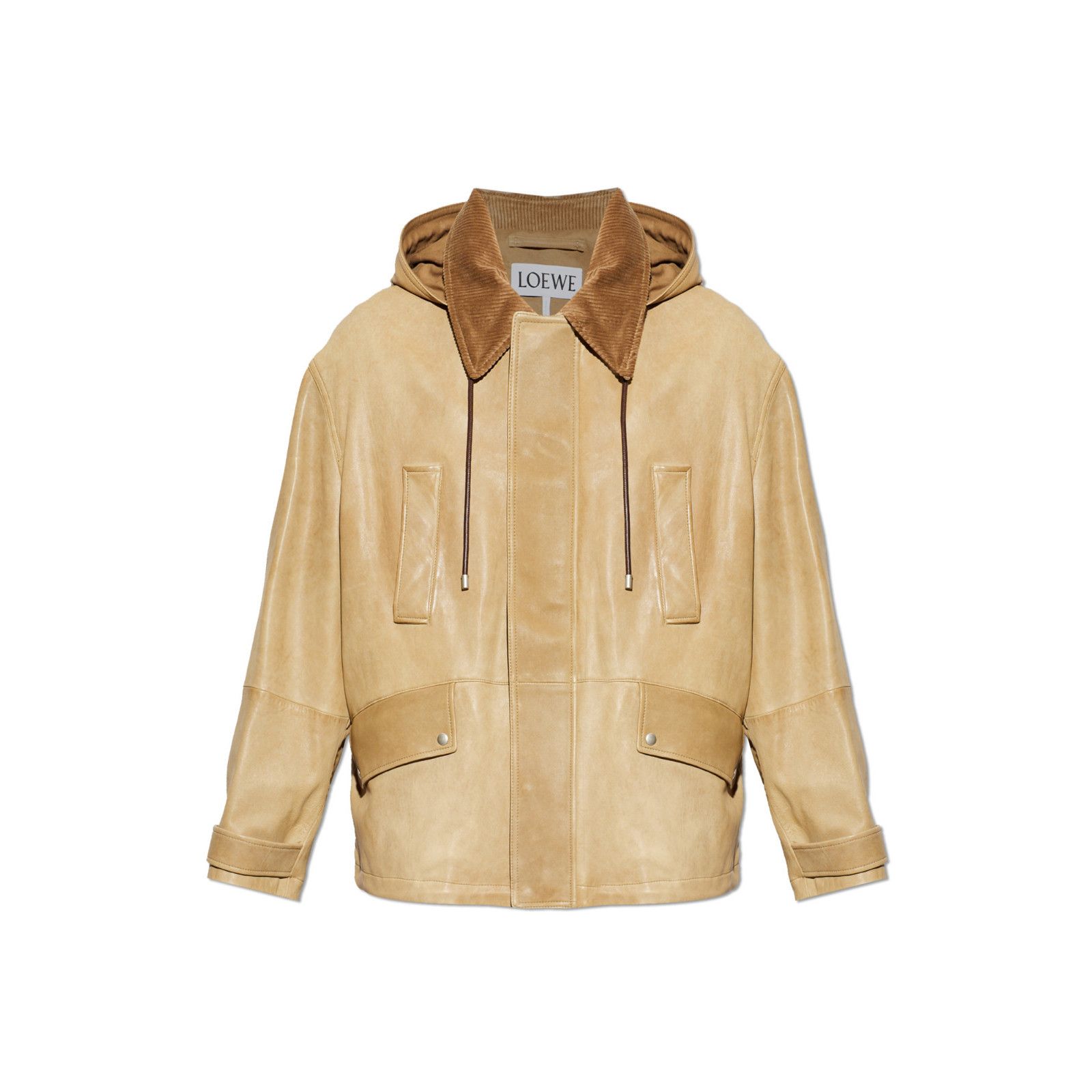 Loewe LOEWE Beige Leather Jacket New & Authentic (Men's size:S;) Size US S / EU 44-46 / 1 - 1 Preview