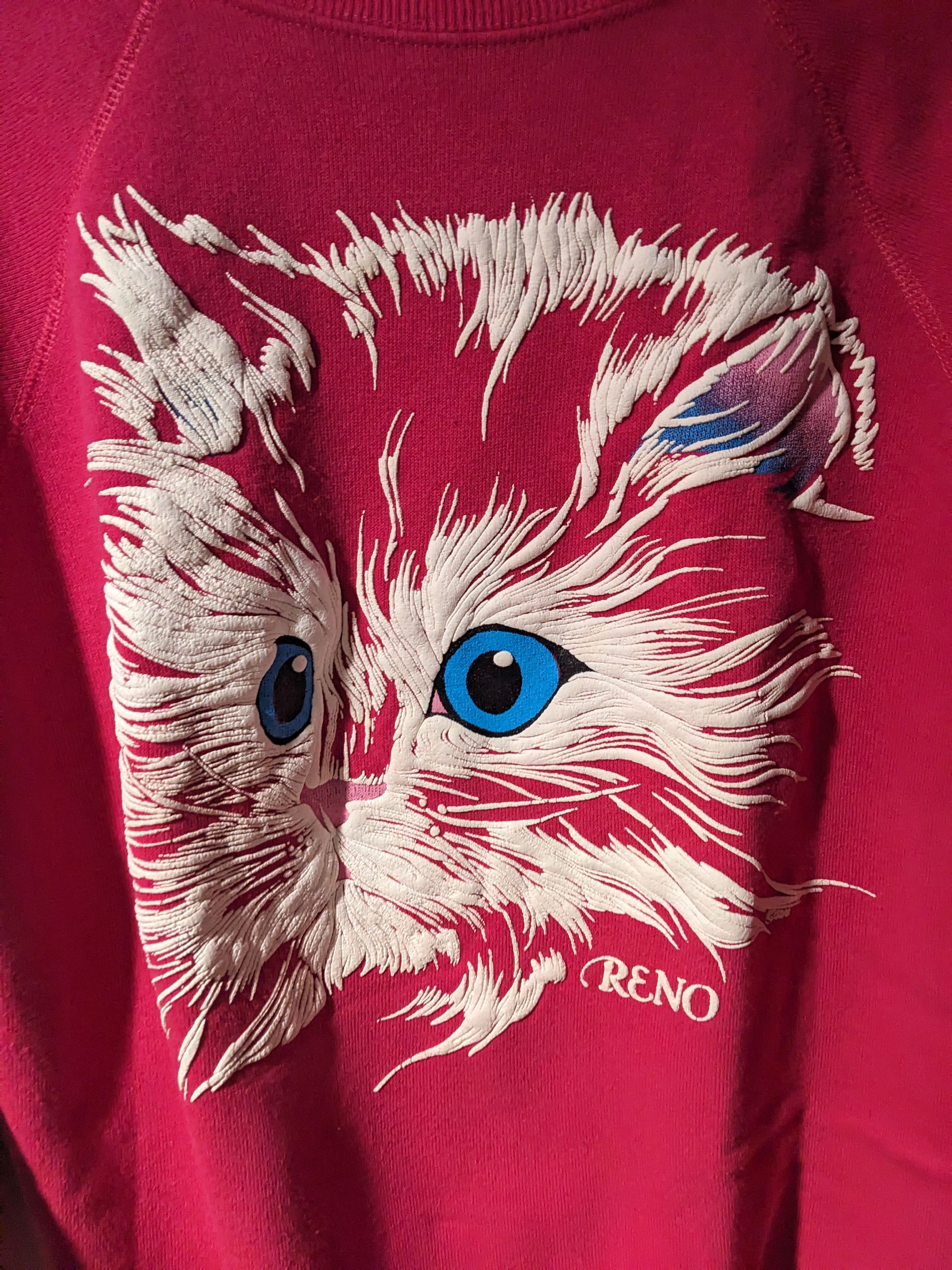 Other Vintage 90s Persian Cat Animal Nature Reno Medium Sweatshirt Size US M / EU 48-50 / 2 - 2 Thumbnail