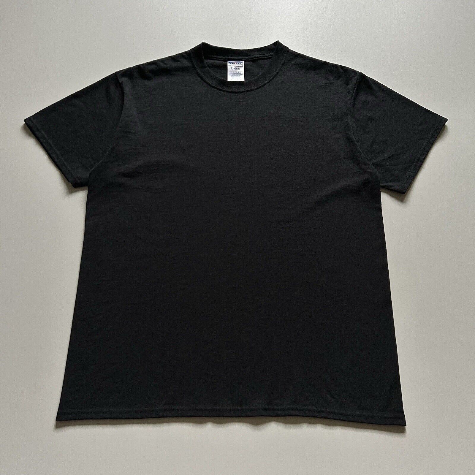 Vintage Vintage Y2K Sun Faded Black Blank Basic T Shirt Large Rare Size US L / EU 52-54 / 3 - 1 Thumbnail