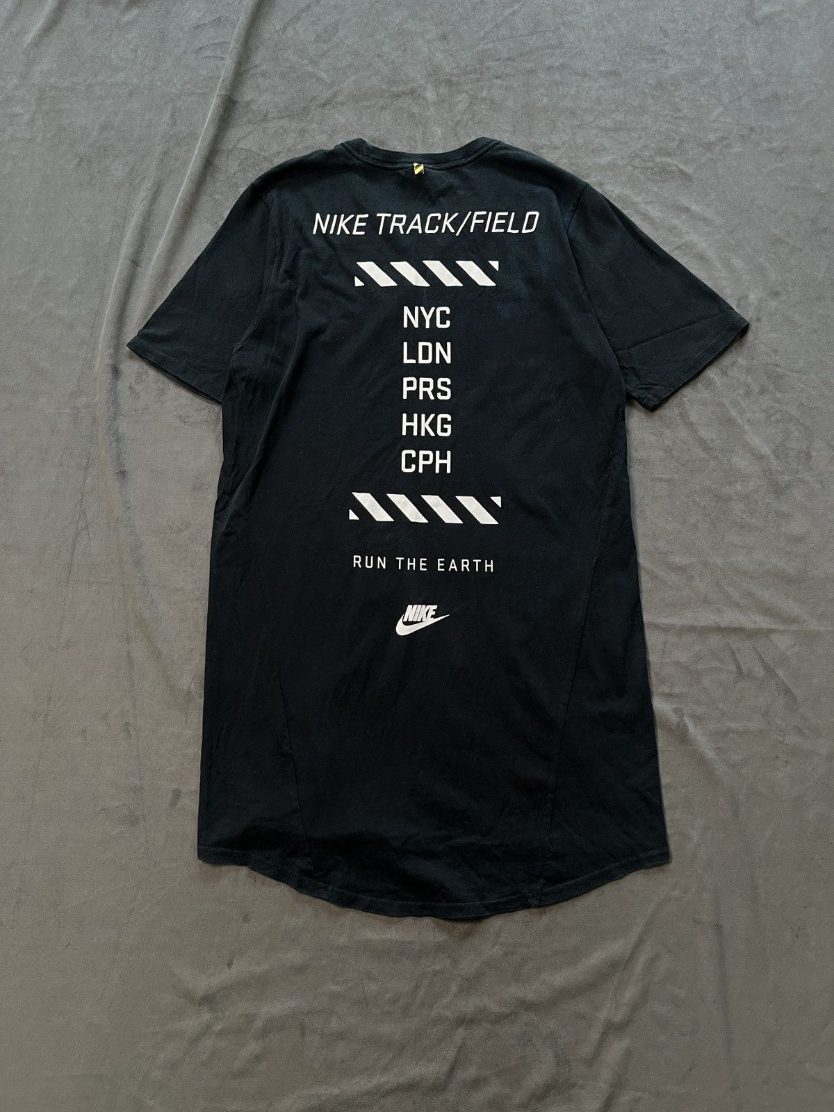 Nike Nike Sportswear RU Elongated Track Tee Black T-Shirt Medium Size US M / EU 48-50 / 2 - 1 Thumbnail