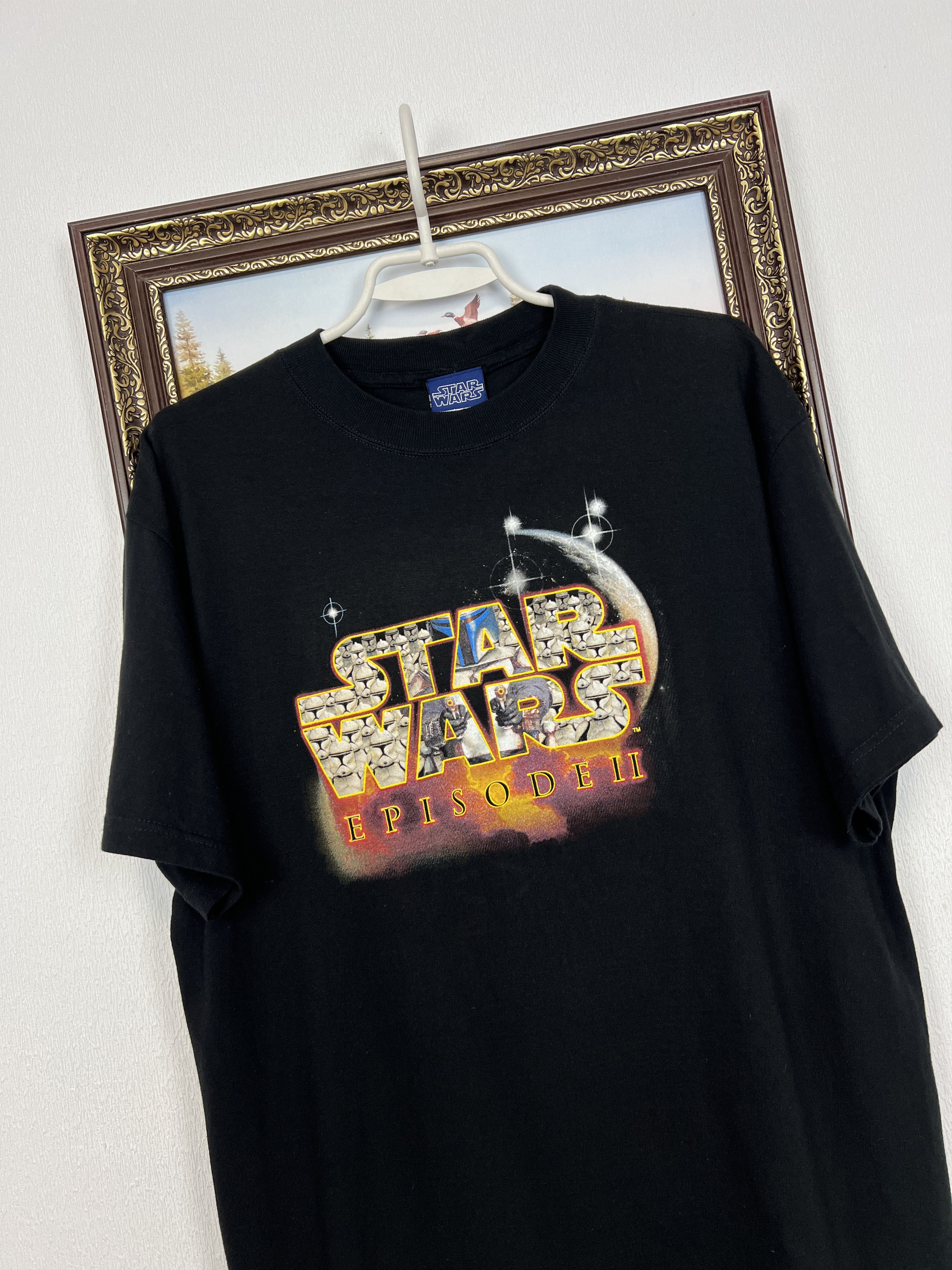 Vintage Vintage Star Wars Episode II Attack of the Clones Shirt Tee Size US L / EU 52-54 / 3 - 4 Thumbnail