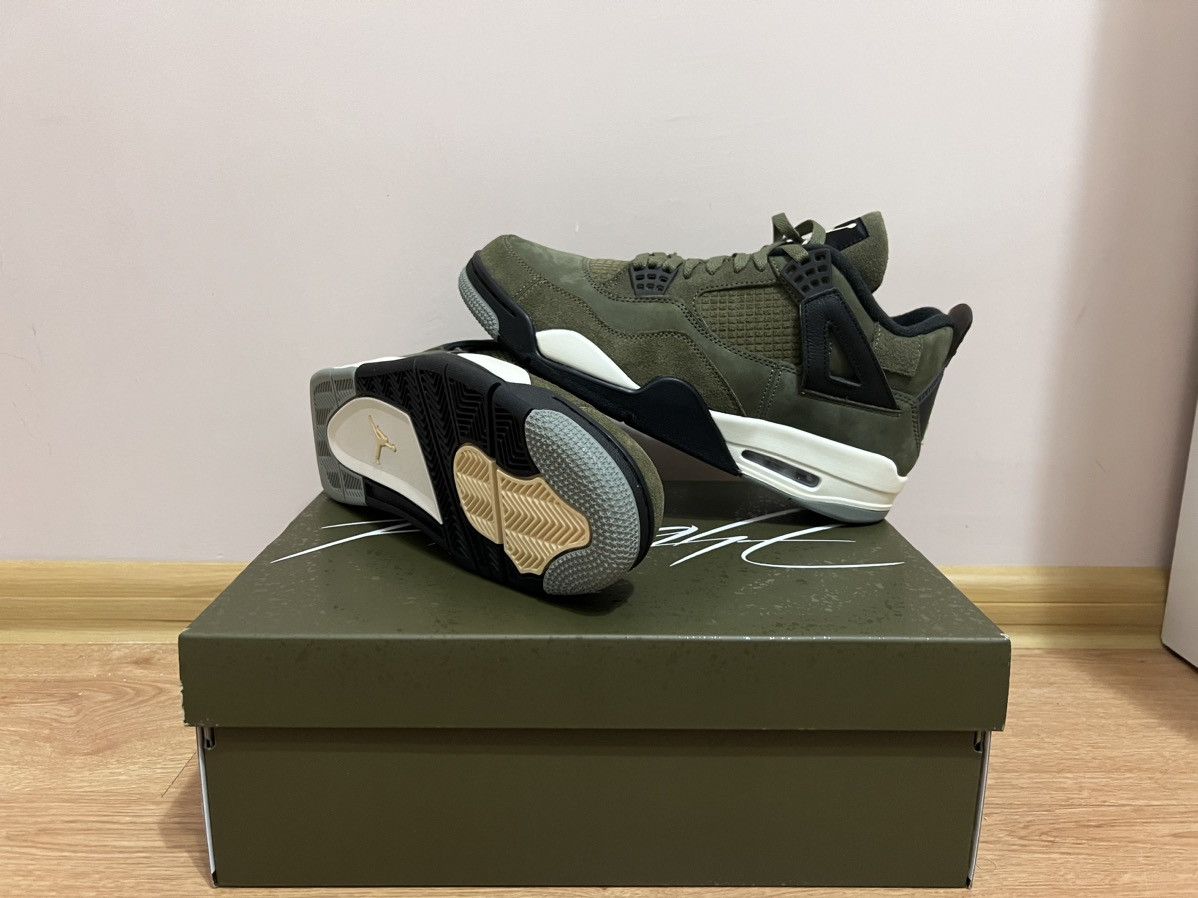 image of Jordan Nike Jordan 4 Se Craft Medium Olive Deadstock Shoes, Men's (Size 11)