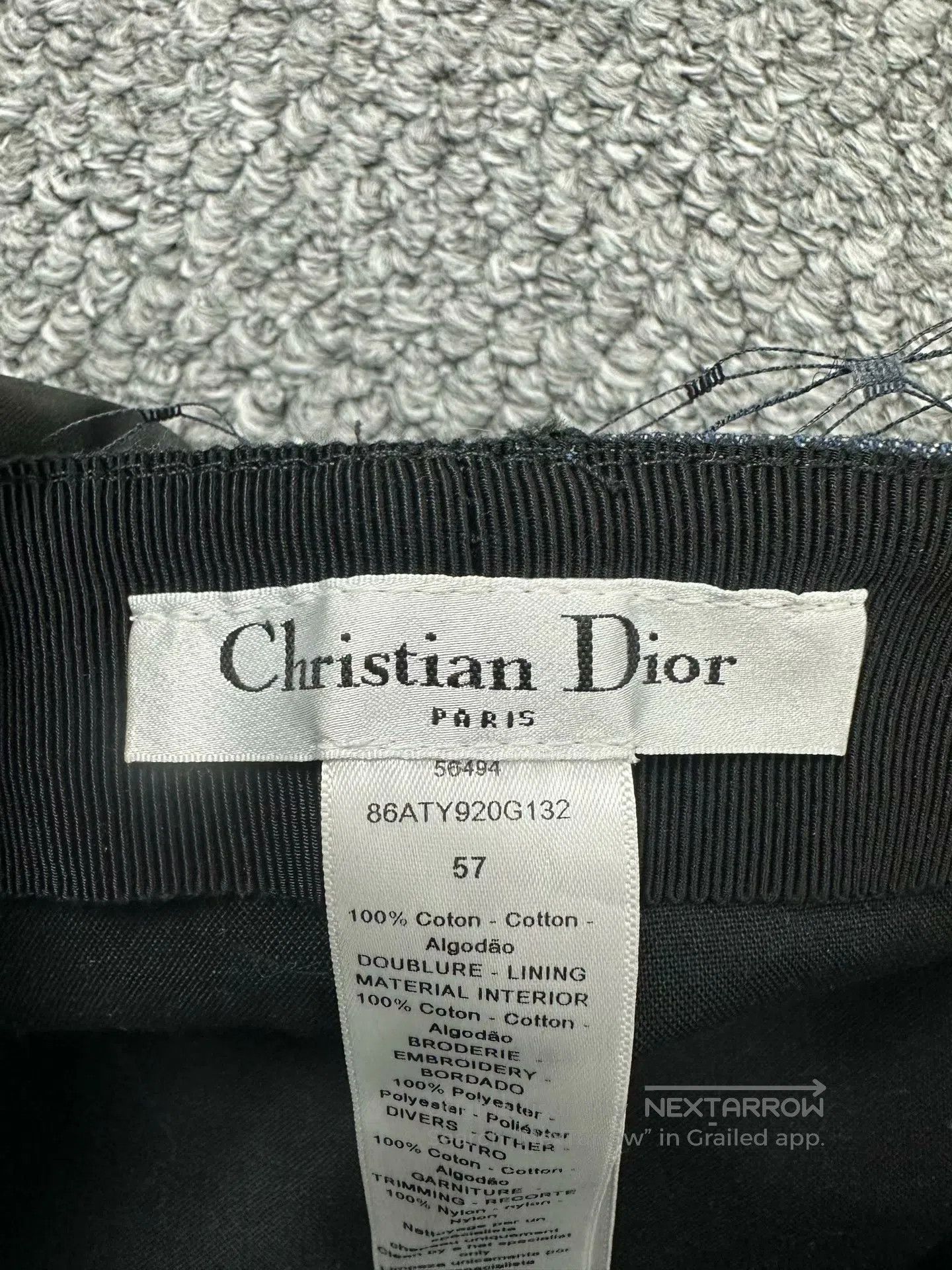 Dior Dior size 57 Blue Denim Patch Net Mesh Beret| Size ONE SIZE - 4 Thumbnail