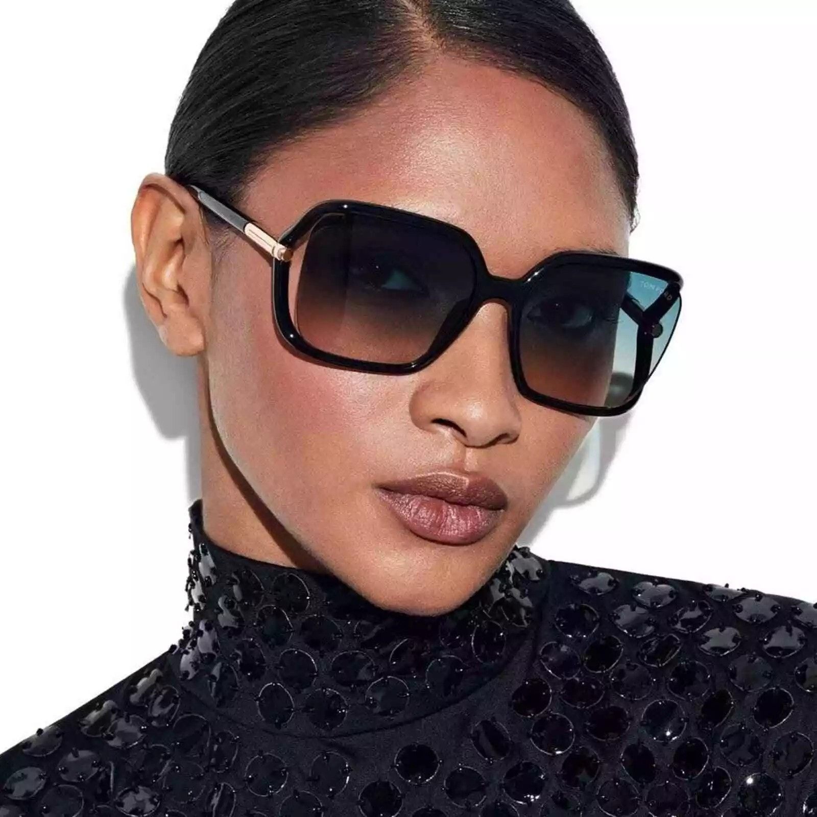 Tom Ford NEW Tom Ford SOLANGE-02 FT1089-01P Sunglasses(FT1089-01P-60) Size ONE SIZE - 3 Thumbnail