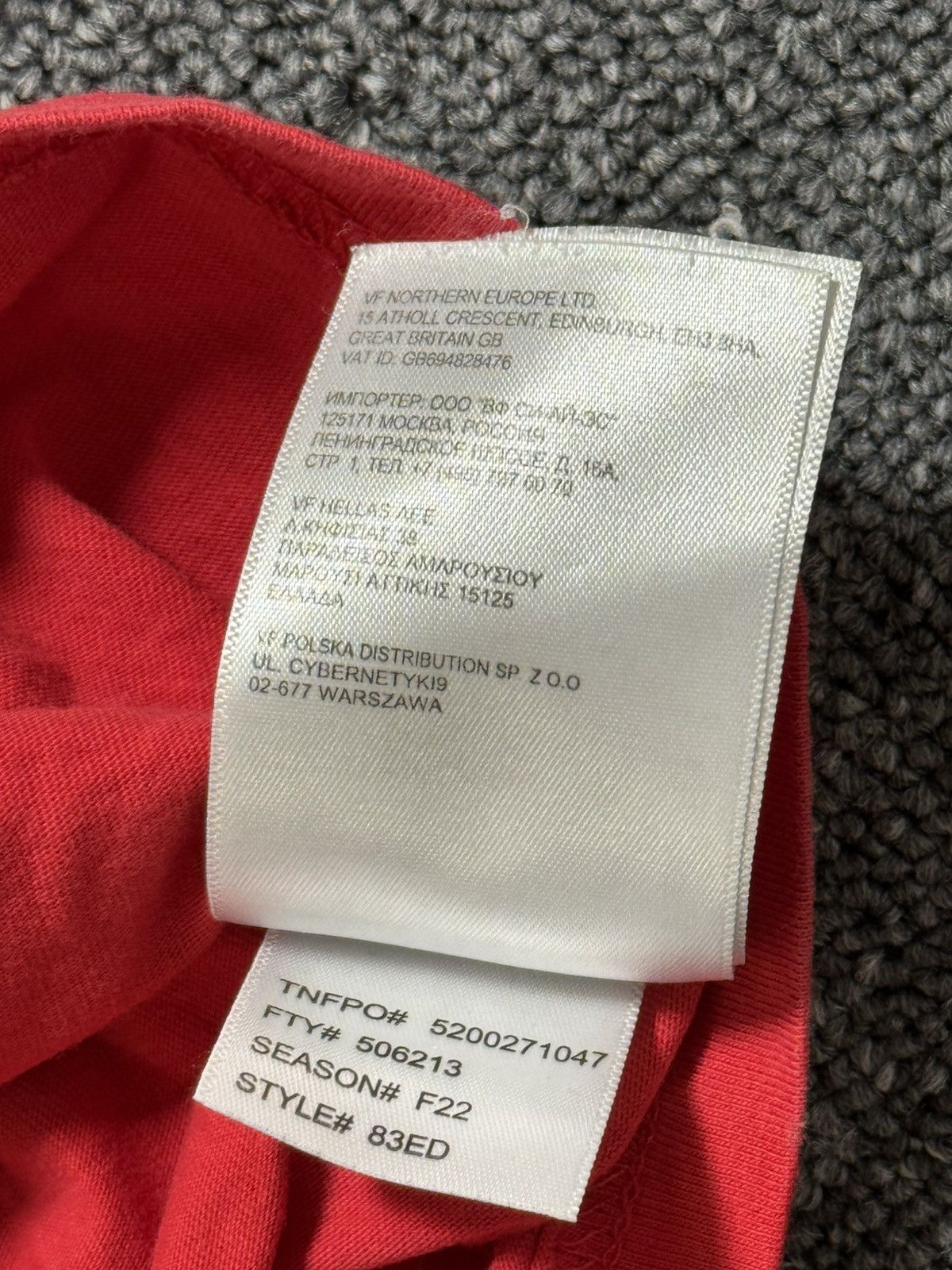 The North Face The North Face Men’s XXL Red T-Shirt “Never Stop Exploring” Size US XXL / EU 58 / 5 - 7 Thumbnail