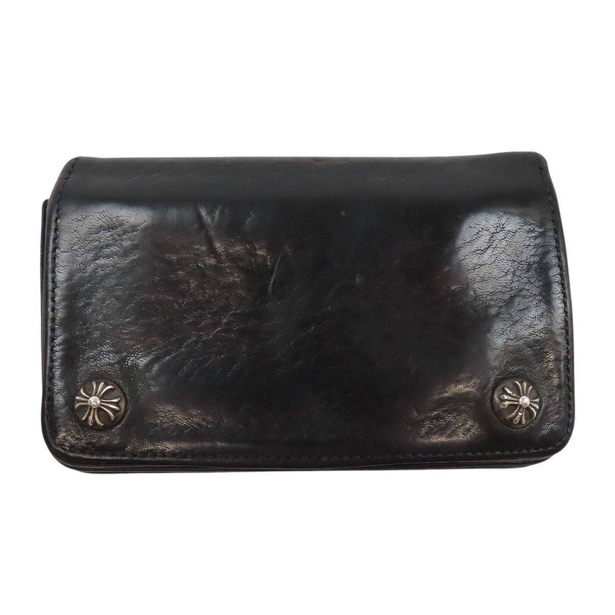 Chrome Hearts Chrome Hearts Zip Cross Button Wallet Black Size ONE SIZE - 1 Thumbnail