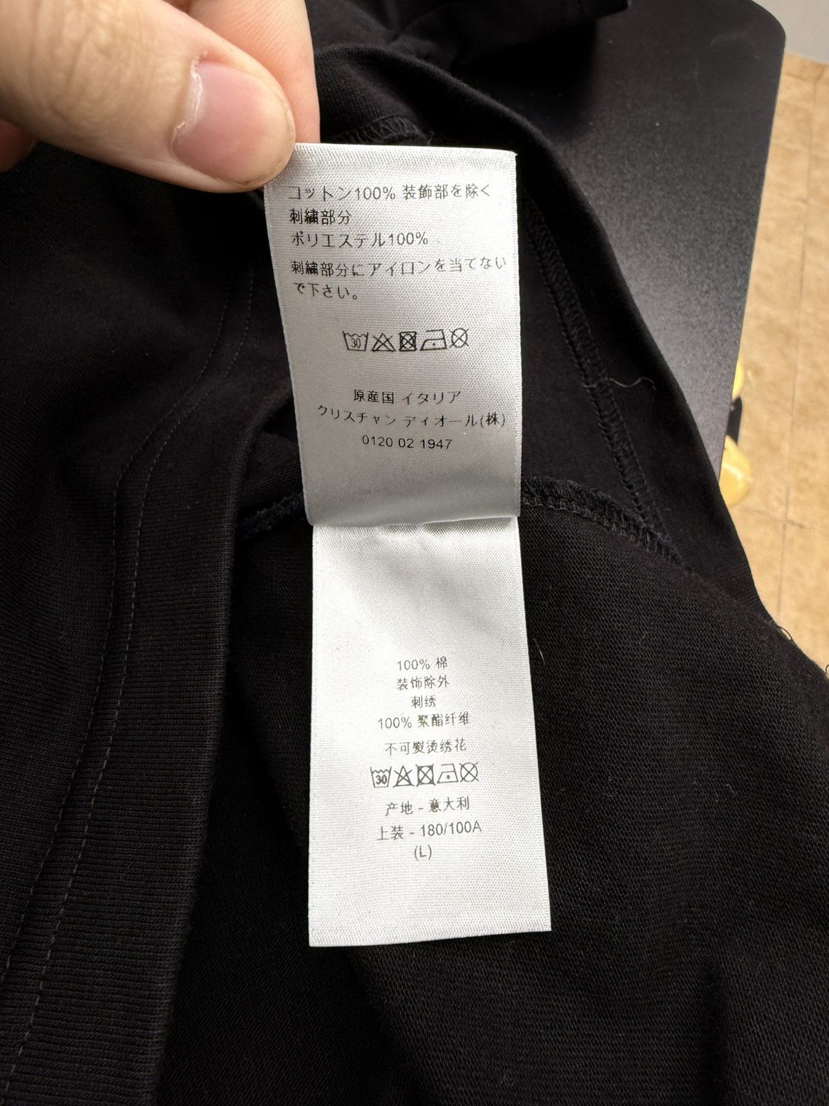 Dior Dior x Judy Blame Safety Pin Black Tee Size Large RARE 🔥 Size US L / EU 52-54 / 3 - 10 Thumbnail