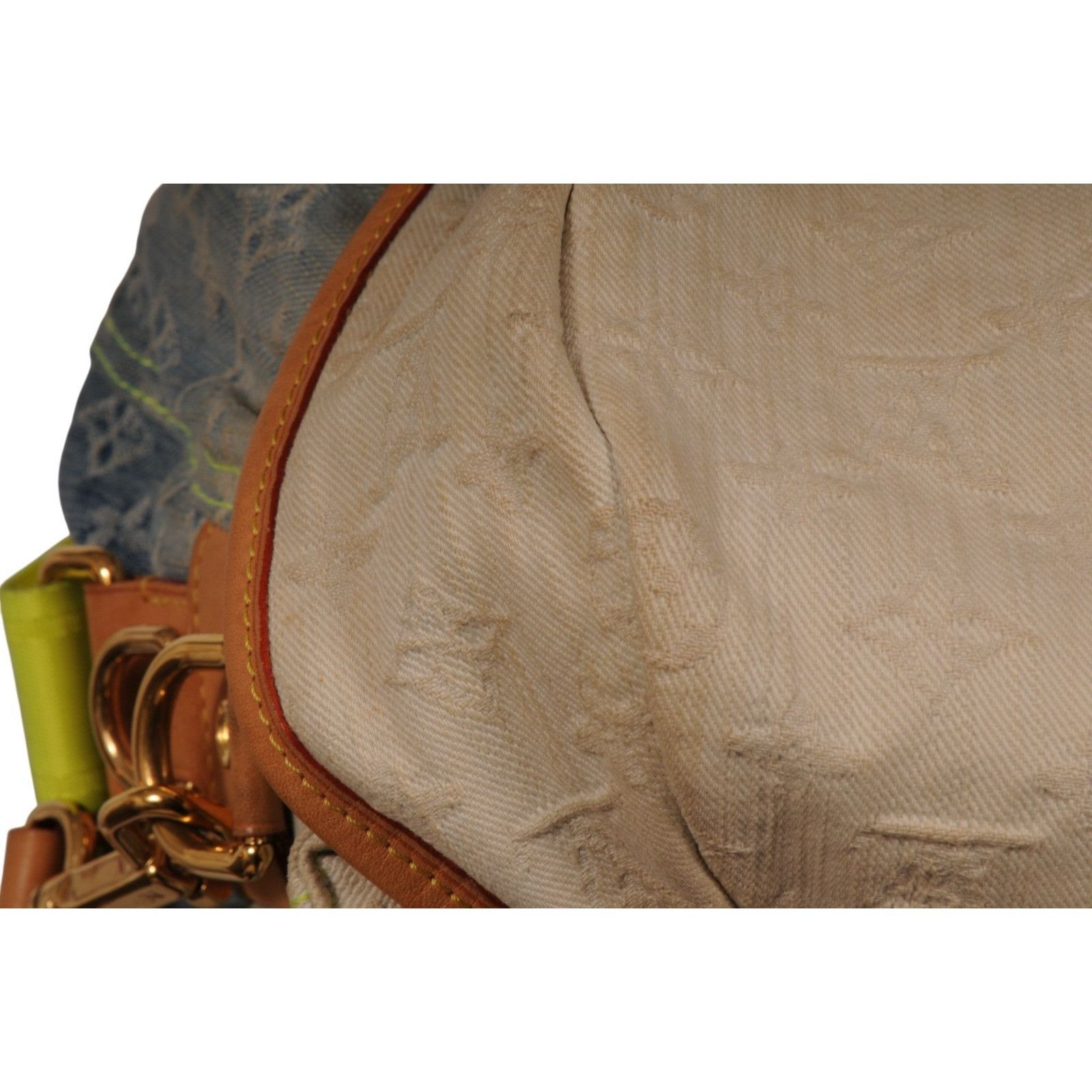 Louis Vuitton Sunrise Denim Lv Logo Monogram Messenger Travel Bag Size ONE SIZE - 12 Thumbnail