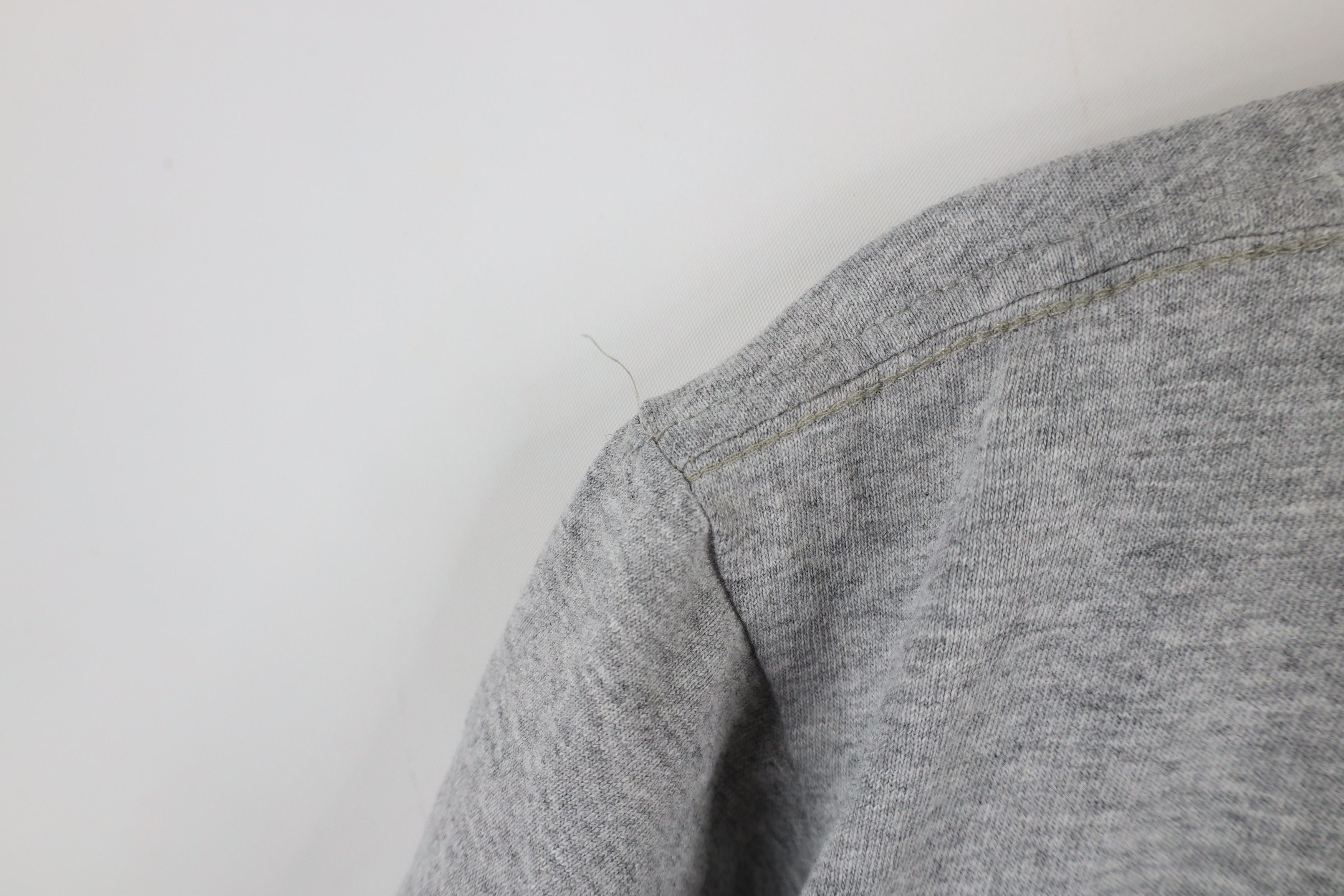 Nike × Vintage Vintage 90s Nike Travis Scott Mini Swoosh T-Shirt Gray Size US S / EU 44-46 / 1 - 8 Thumbnail