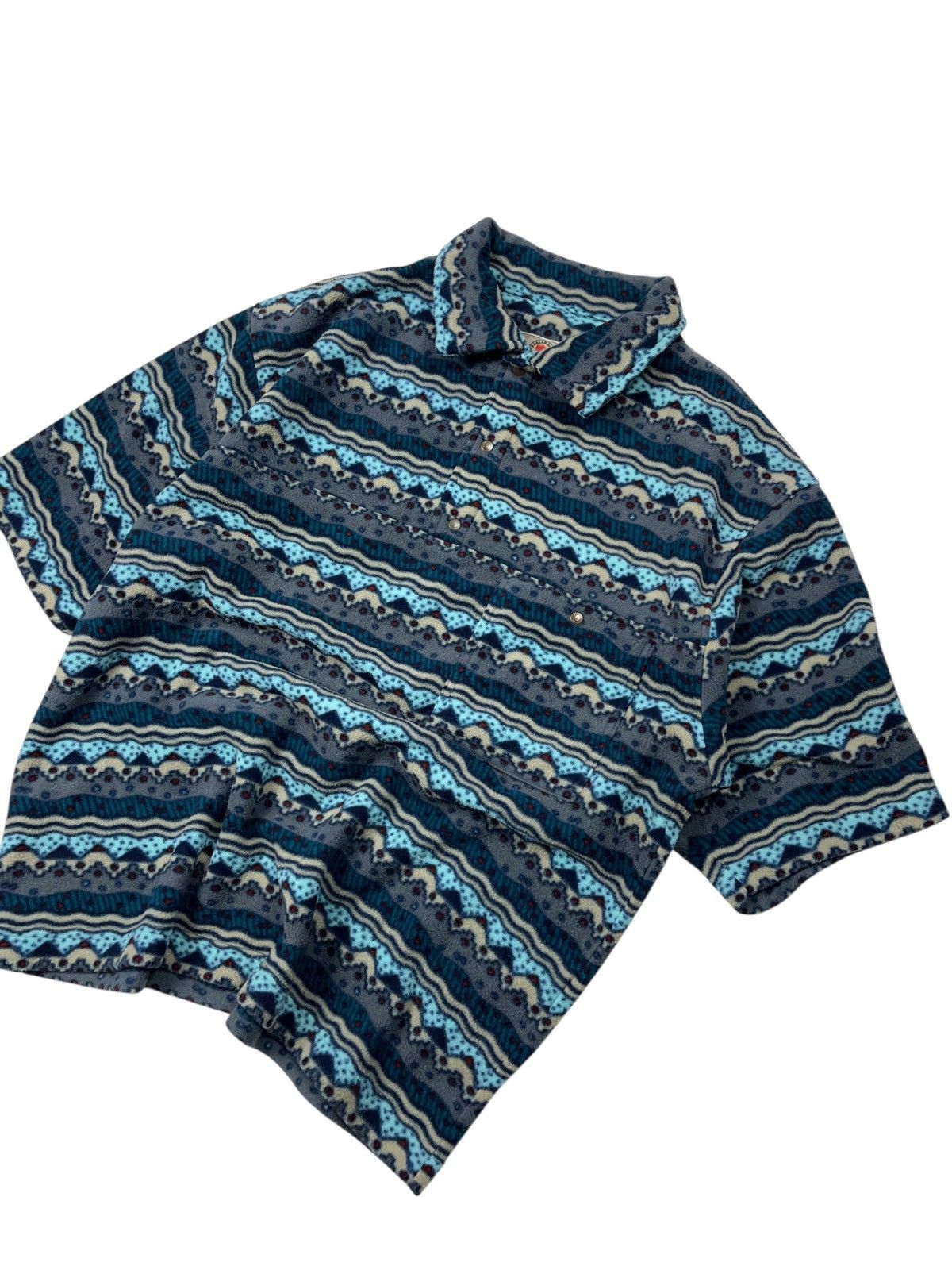 Fjallraven Vintage Fjallraven Fleece Polo Shirt Synchilla Polartec Size US M / EU 48-50 / 2 - 3 Thumbnail