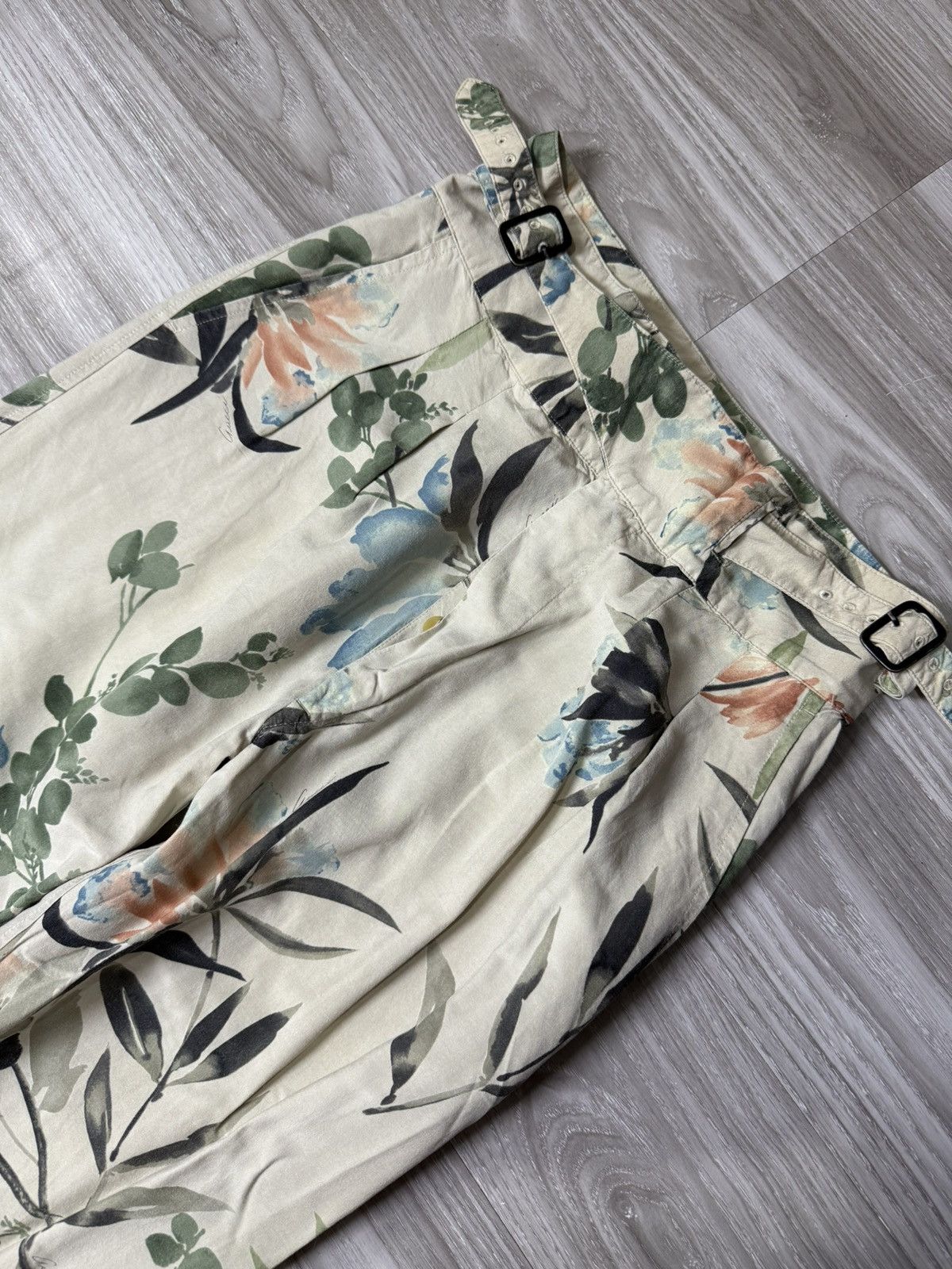 Gucci Runway Gucci Tomford SS2003 floral pants Size US 34 / EU 50 - 4 Thumbnail