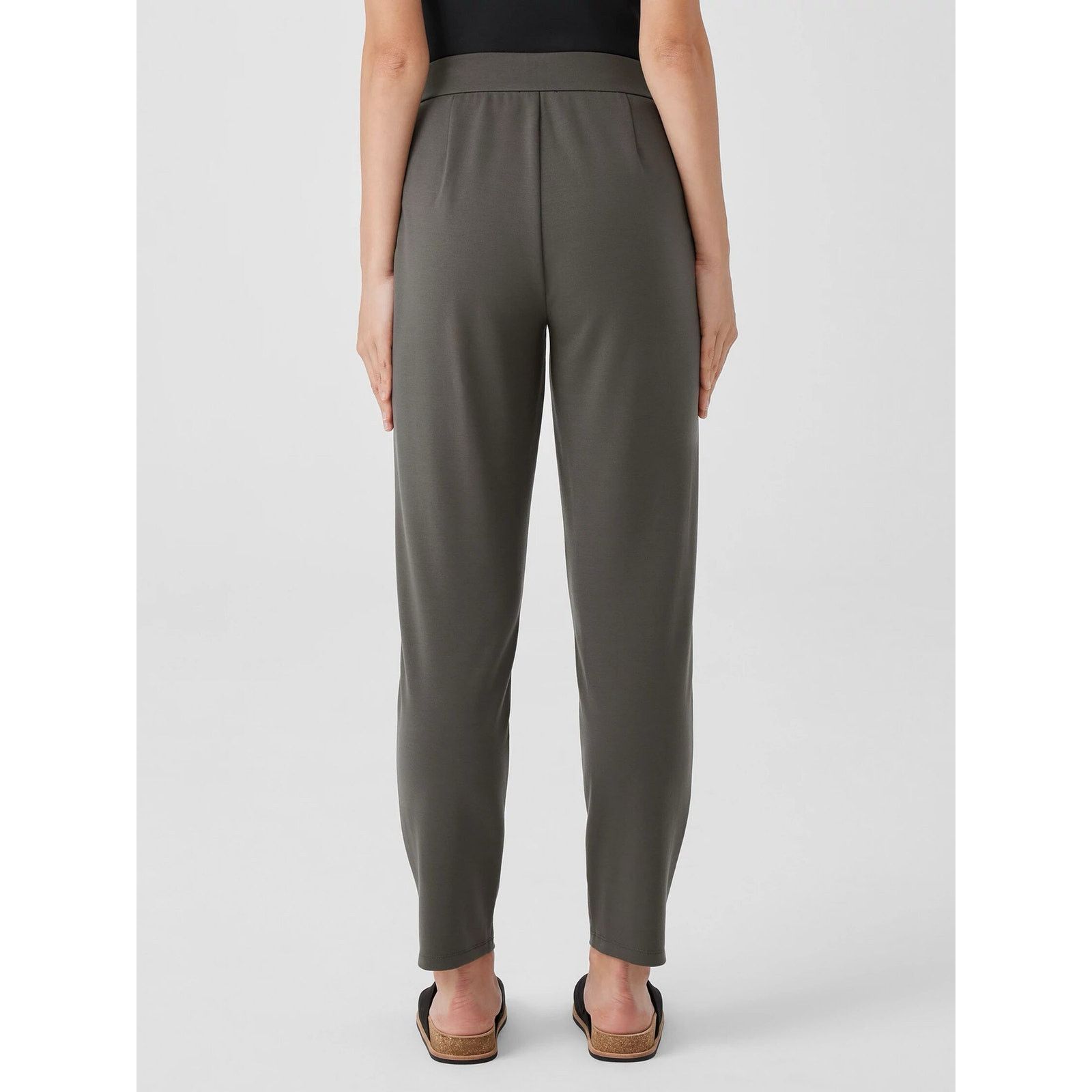 Eileen Fisher Eileen Fisher Washable Flex Ponte Pintuck Pants Grove PS Size 30" / US 8 / IT 44 - 8 Thumbnail