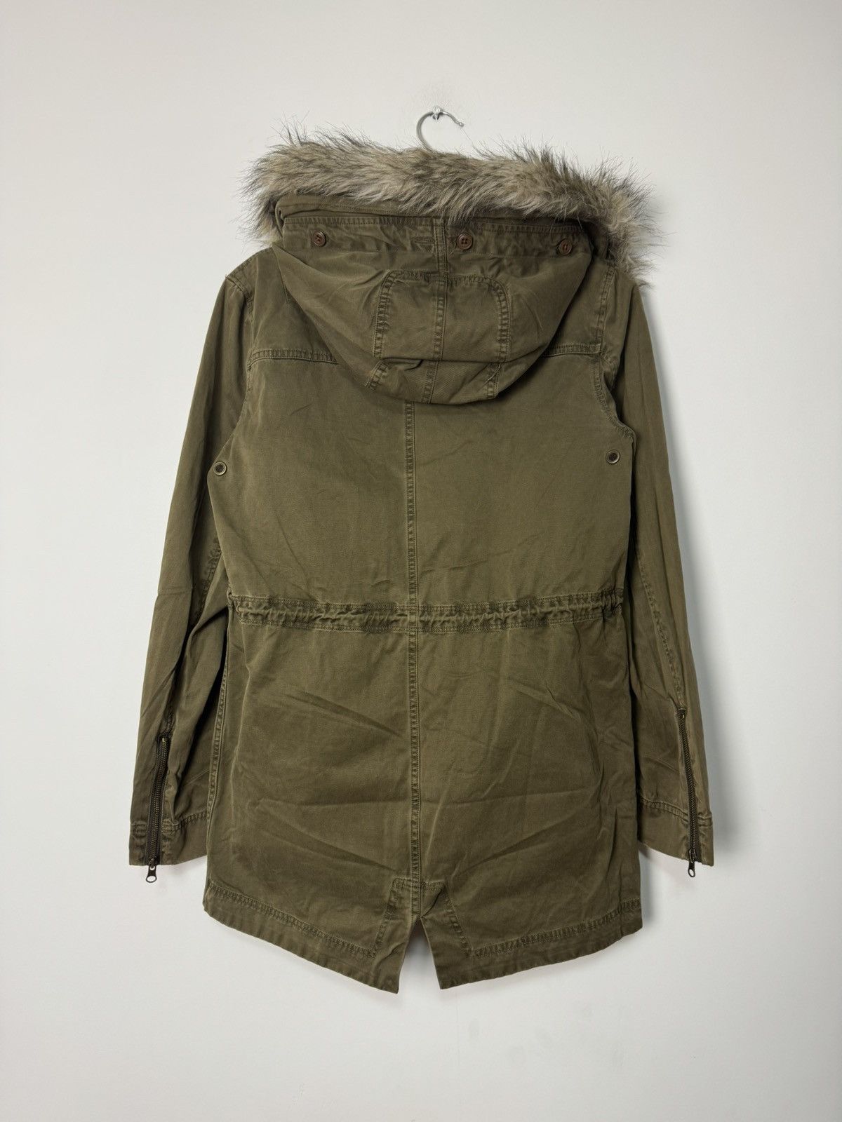 Vintage Vintage Archive Parka with Faux Fur Hood Japanese Style Size S / US 4 / IT 40 - 8 Thumbnail