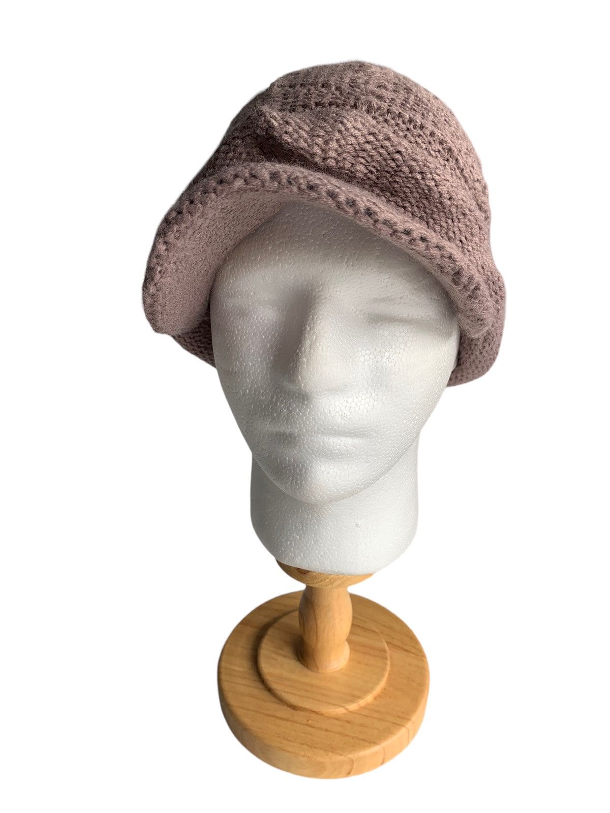 Japanese Brand Slouchy Beanie Hat with Brim And Small Badge Size ONE SIZE - 4 Thumbnail