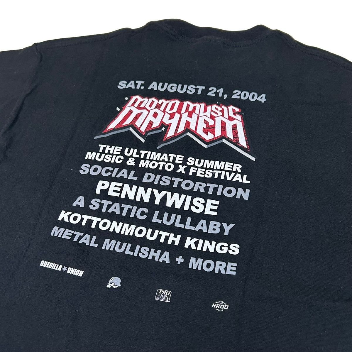 Vintage 2004 Moto Music Mayhem Metal Concert Festival T Shirt Size US L / EU 52-54 / 3 - 4 Thumbnail