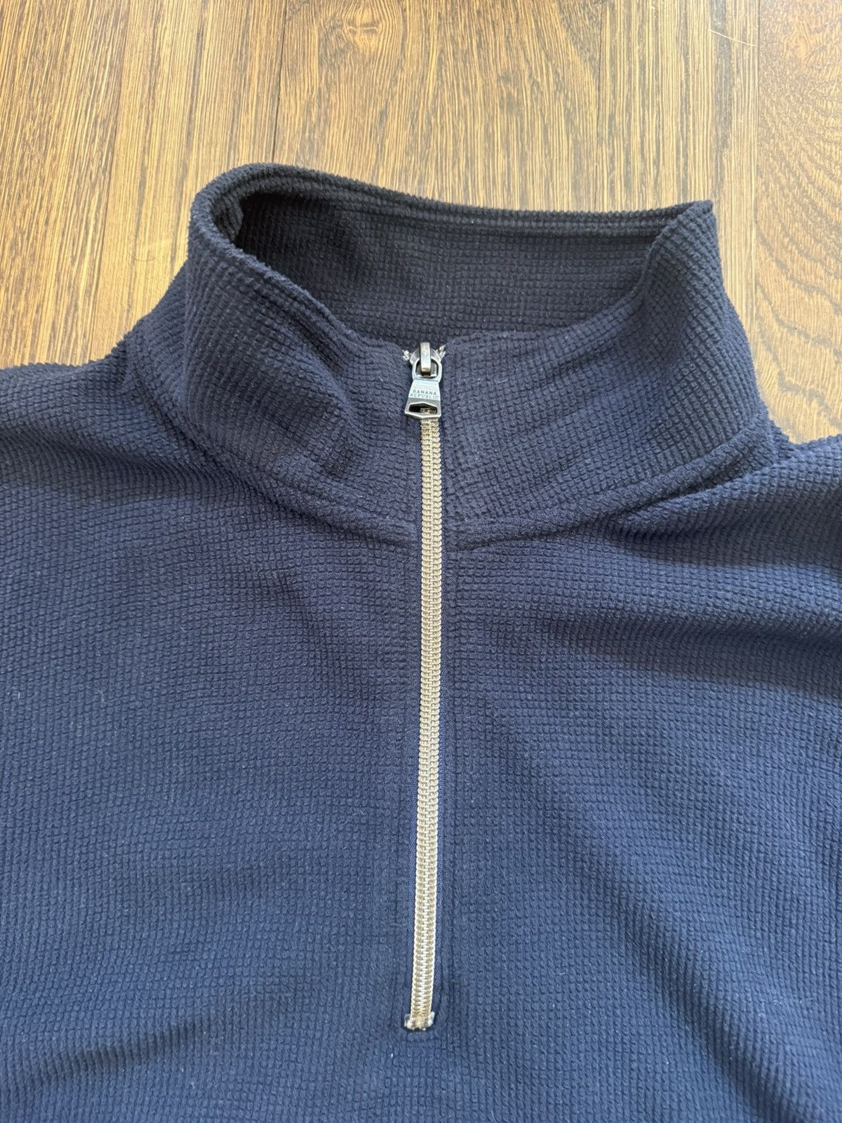 Banana Republic Banana Republic Waffle Quarter Zip Size US M / EU 48-50 / 2 - 2 Thumbnail