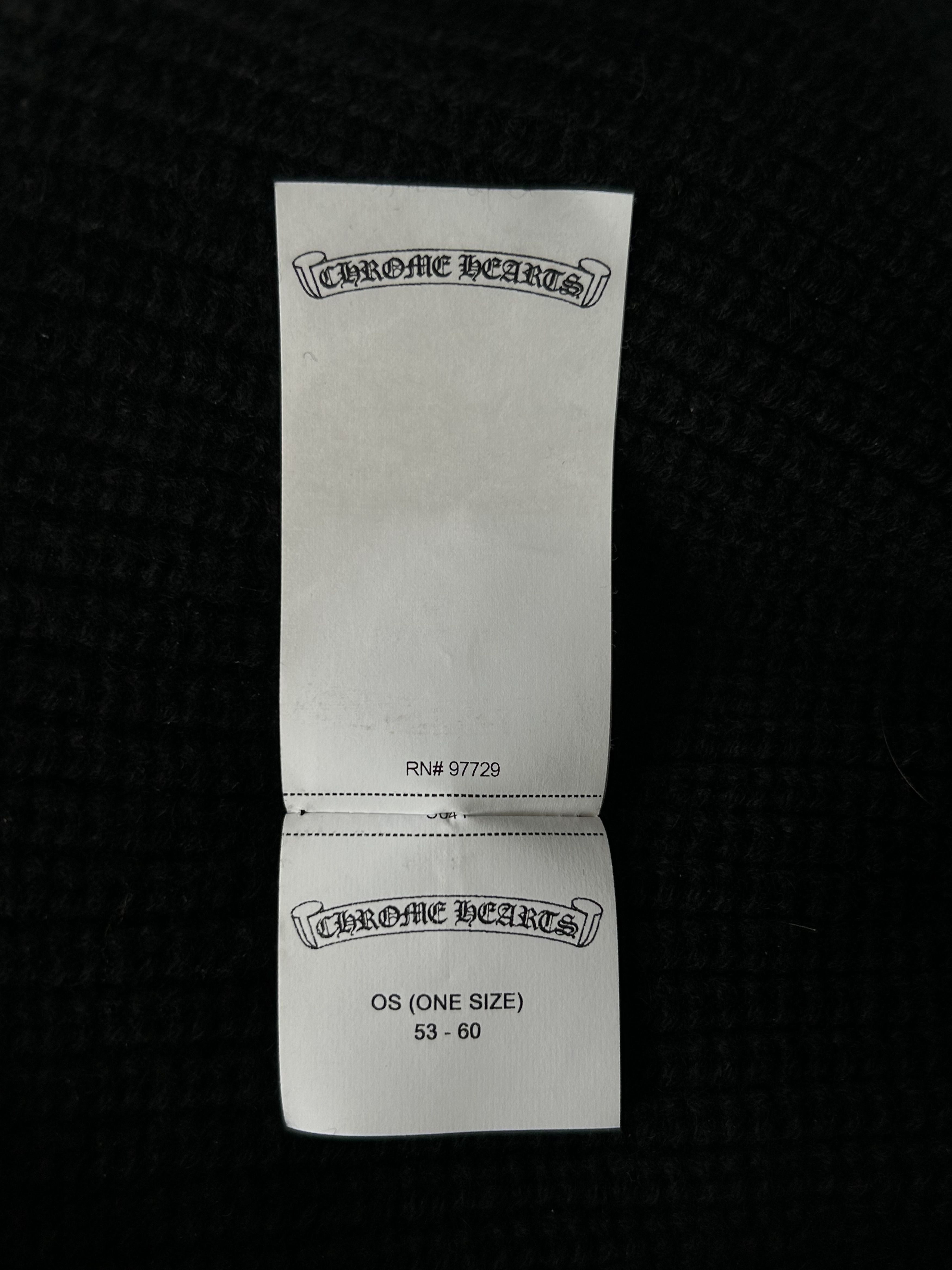 Chrome Hearts Chrome Hearts Black & Red Triple Star Patch Cashmere Beanie Size ONE SIZE - 4 Thumbnail