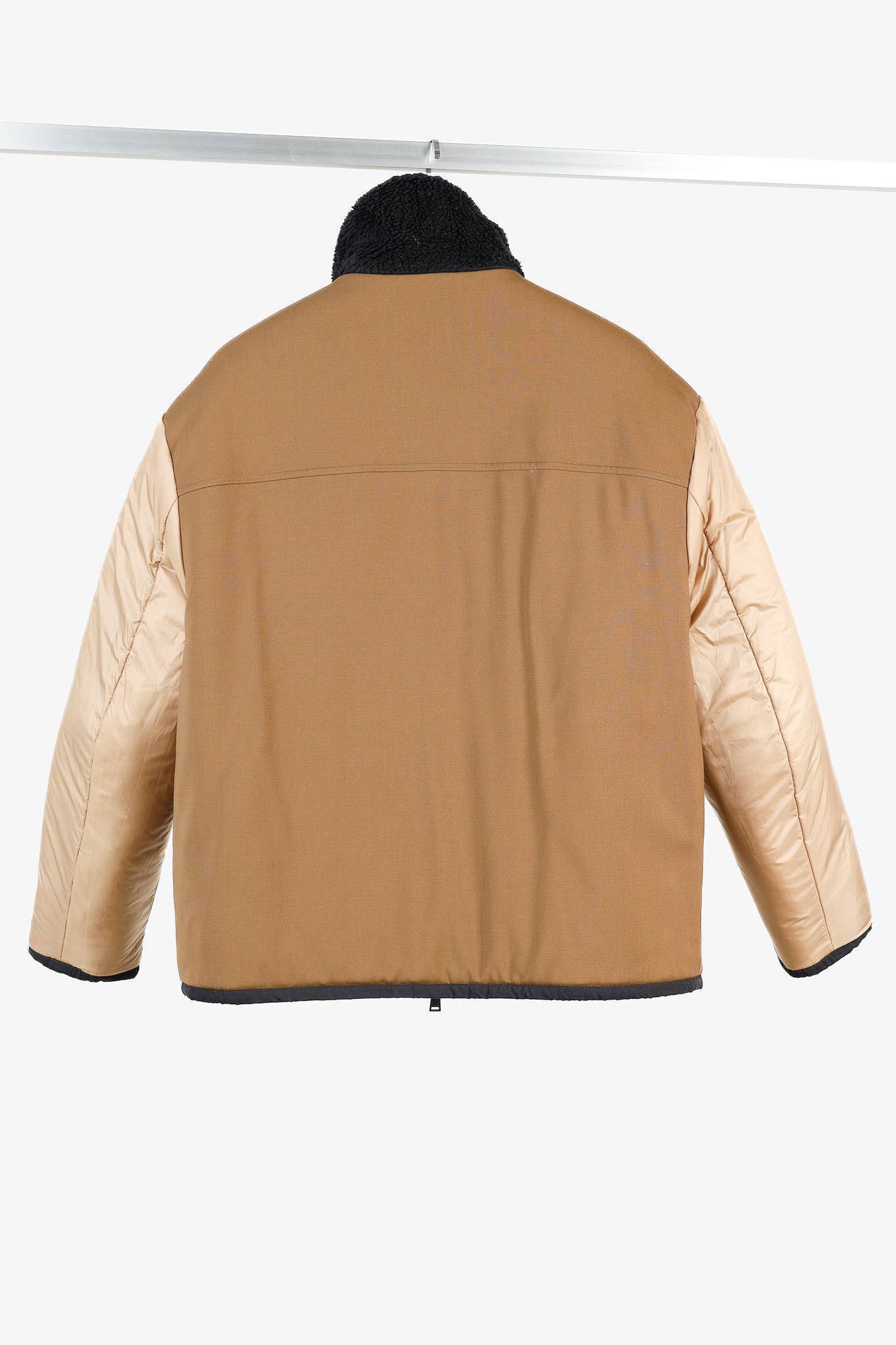 Fendi Fendi Reversible Black Wool Fleece & Brown Patchwork Jacket Size US S / EU 44-46 / 1 - 4 Thumbnail