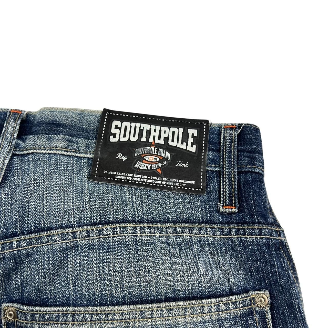 Southpole Vintage Southpole Embroidered Denim Shorts / Jorts Waist 34 Size US 34 / EU 50 - 5 Thumbnail