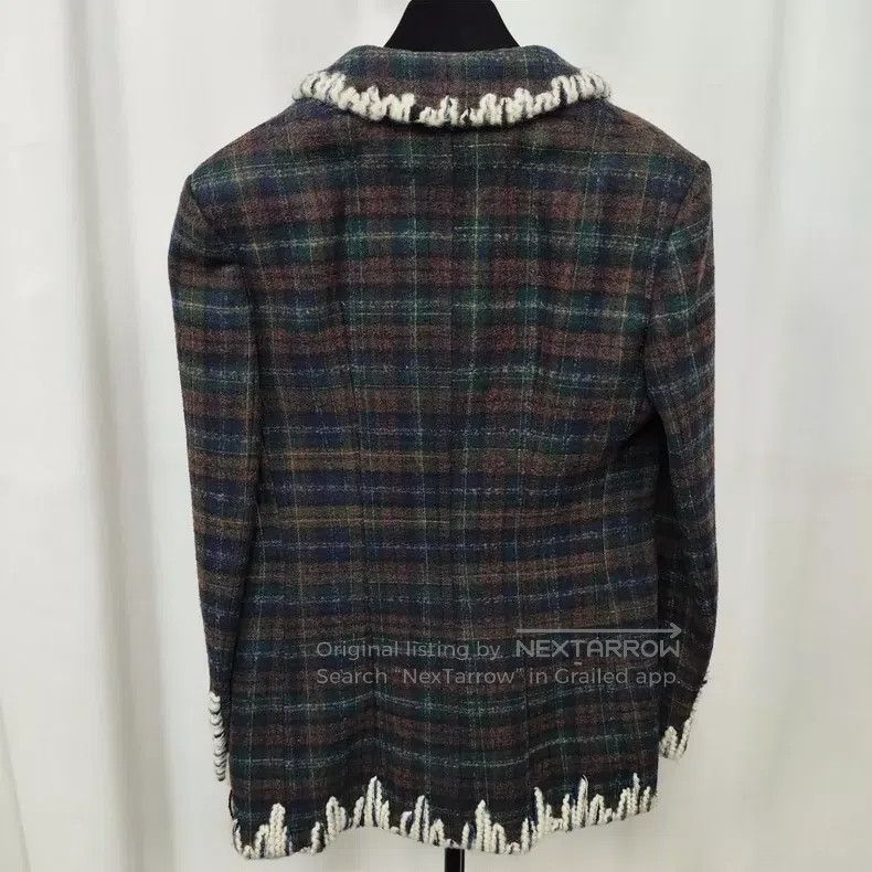 Chanel Chanel Tweed diamond checkered brown coat Size XS / US 0-2 / IT 36-38 - 2 Thumbnail