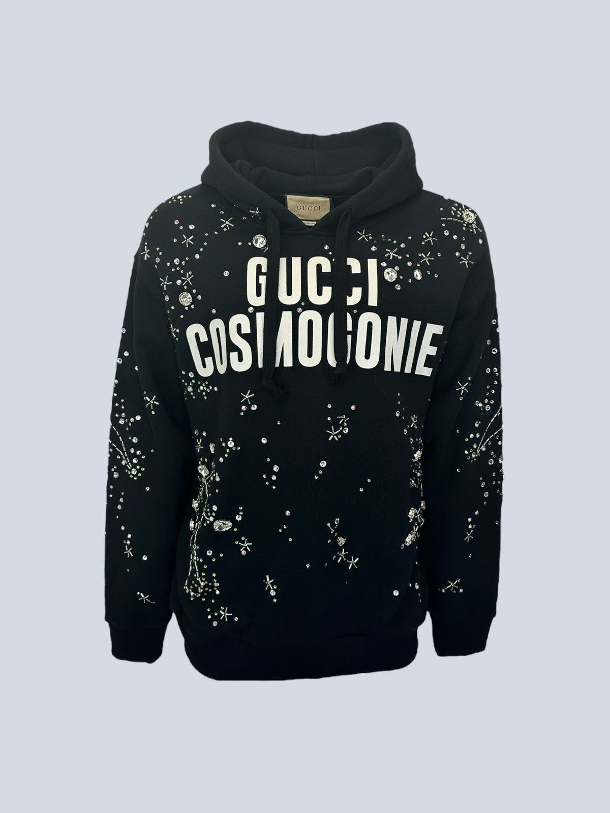 Gucci Gucci Cosmogonie hooded sweatshirt in cotton and crystals, S Size US S / EU 44-46 / 1 - 1 Thumbnail