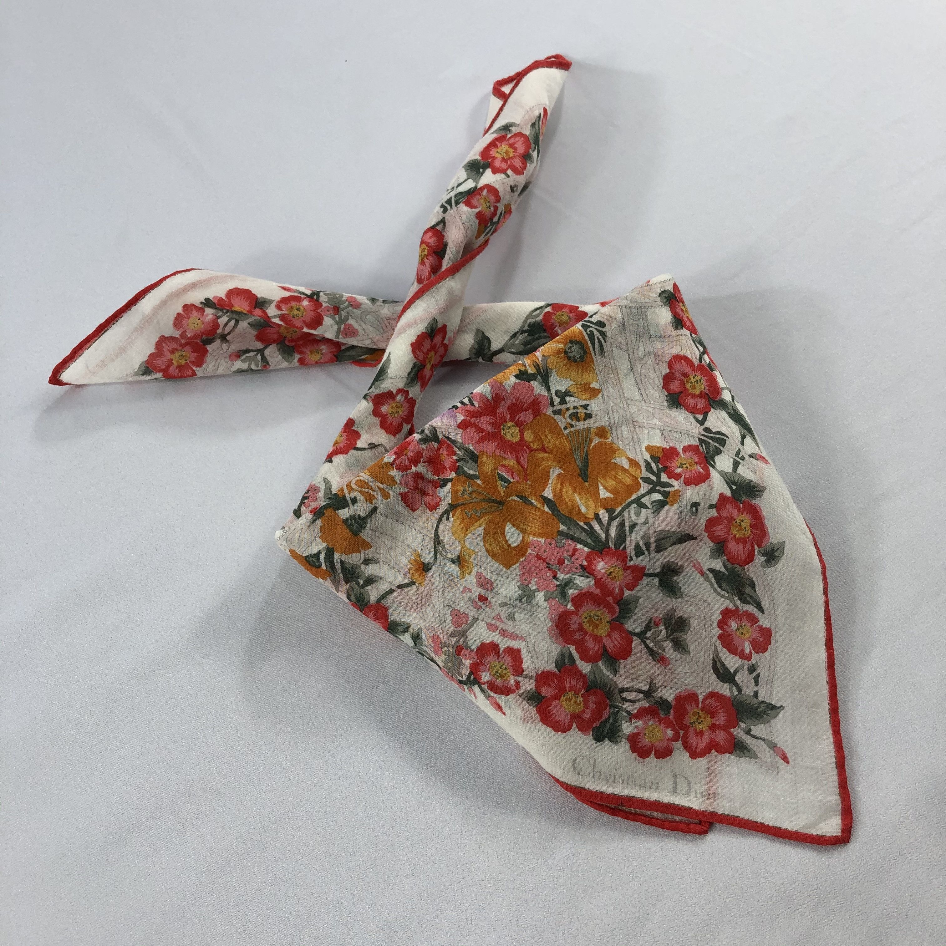Vintage Christian Dior Neckerchief / Bandana / Handkerchief Size ONE SIZE - 2 Thumbnail